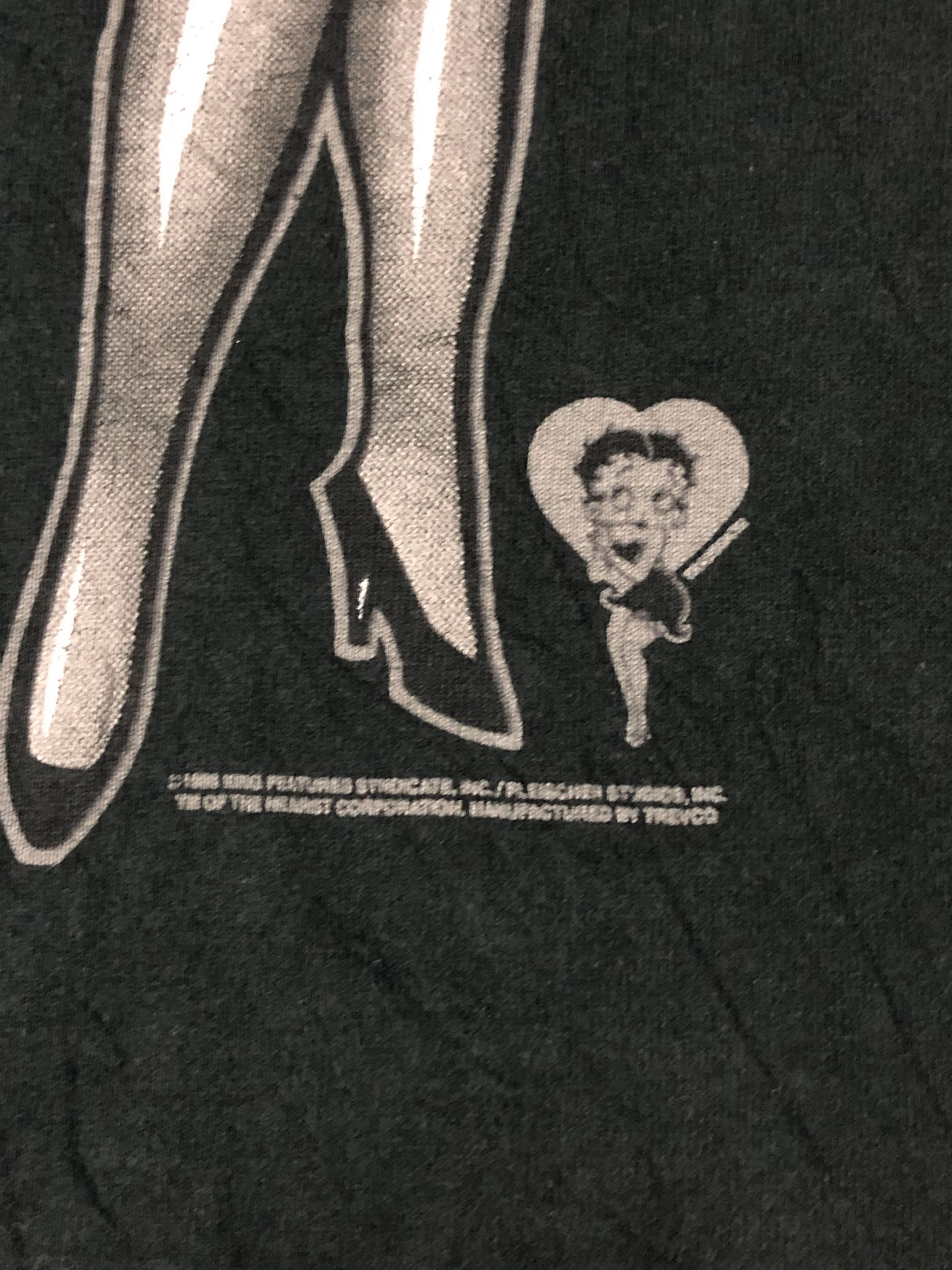 Cartoon Network VINTAGE 1995 BETTY BOOP OVERPRINT TEE Size US M / EU 48-50 / 2 - 4 Thumbnail