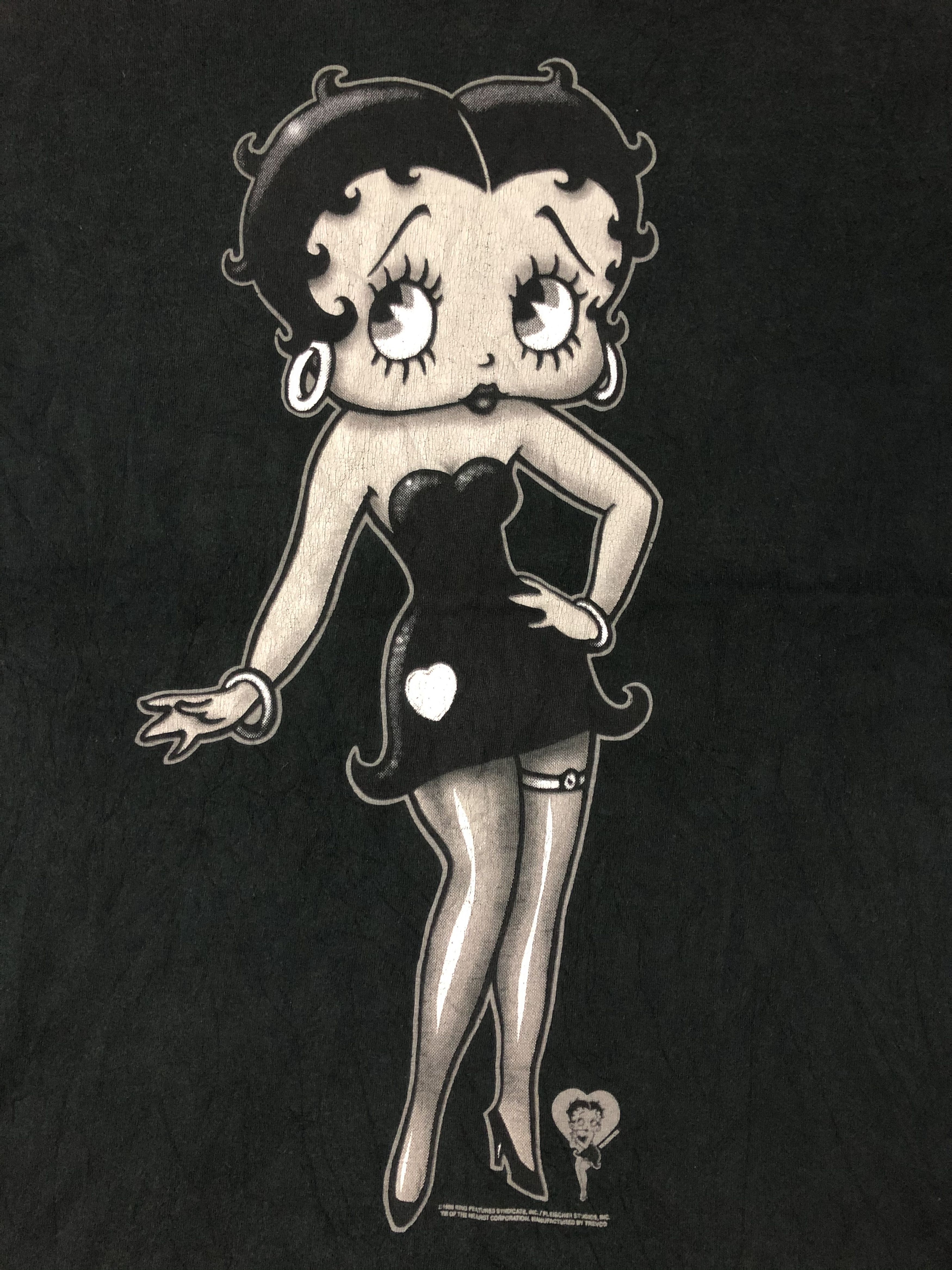 Cartoon Network VINTAGE 1995 BETTY BOOP OVERPRINT TEE Size US M / EU 48-50 / 2 - 3 Thumbnail