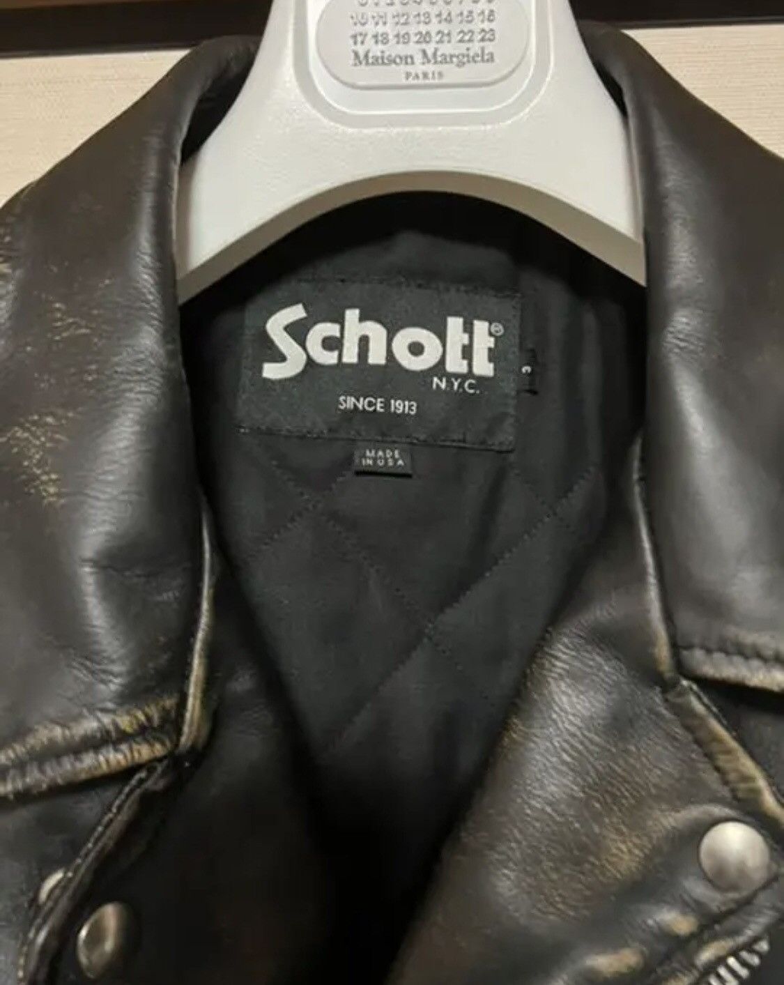 READYMADE × Saint Michael × Schott Saint Michael Schott Leather Jacket Roders Size US M / EU 48-50 / 2 - 3 Thumbnail