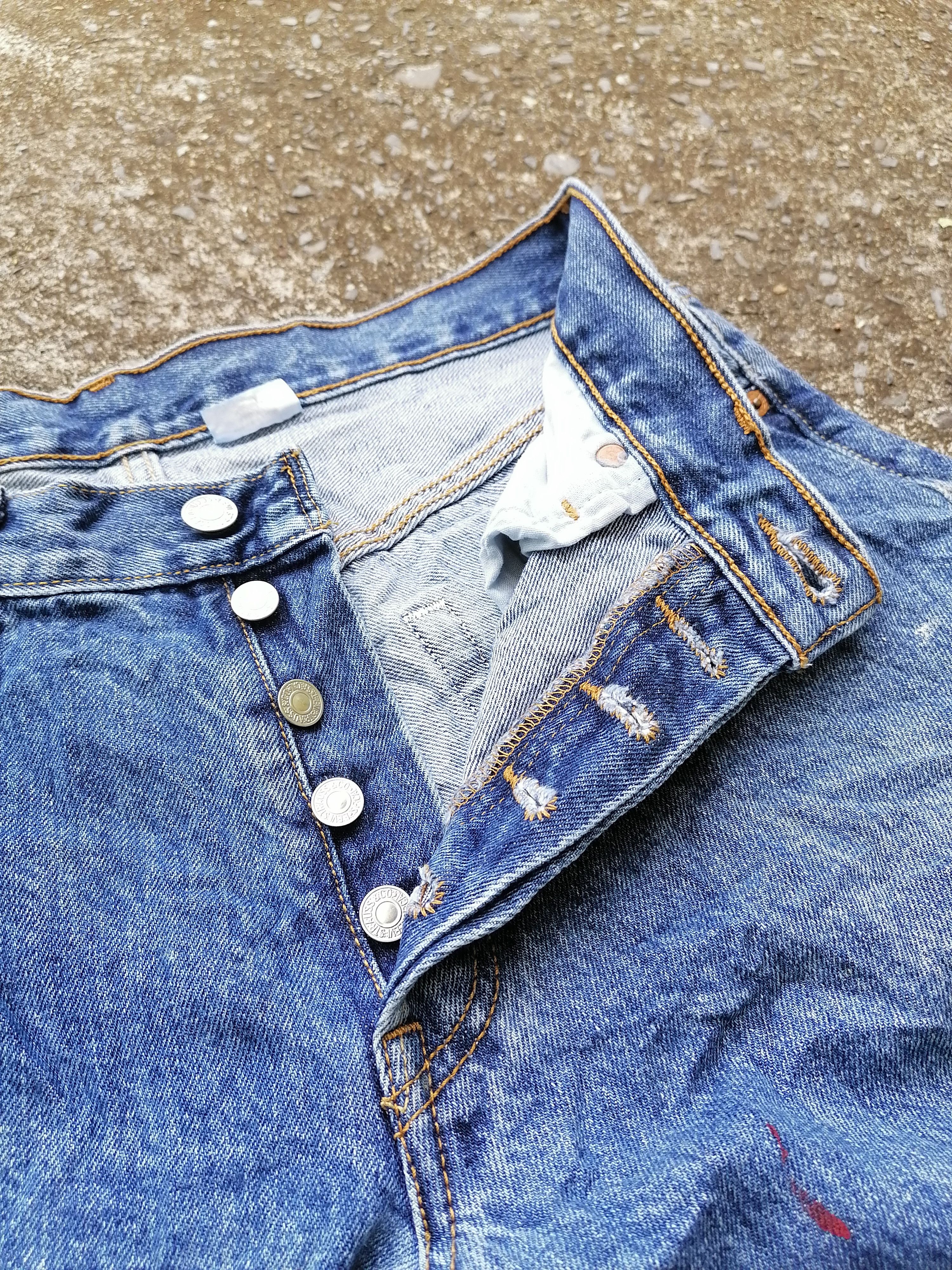 Levi's Levi's Strauss 501 Fly Button Denim Jeans Size US 30 / EU 46 - 3 Thumbnail