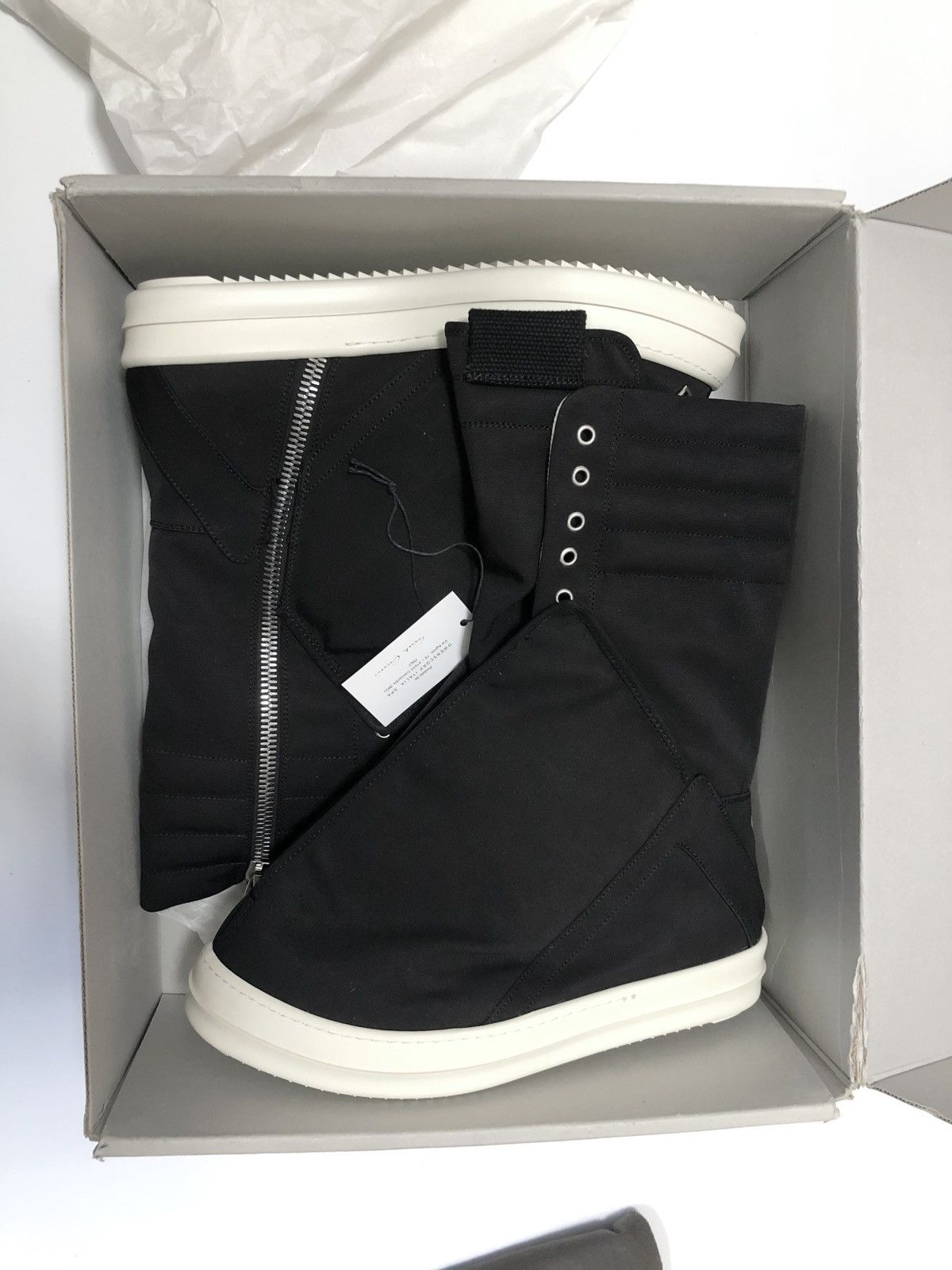 Rick Owens × Rick Owens Drkshdw Rick owens drkshdw hoofdunks in black/milk size41 Size US 8 / EU 41 - 9 Thumbnail