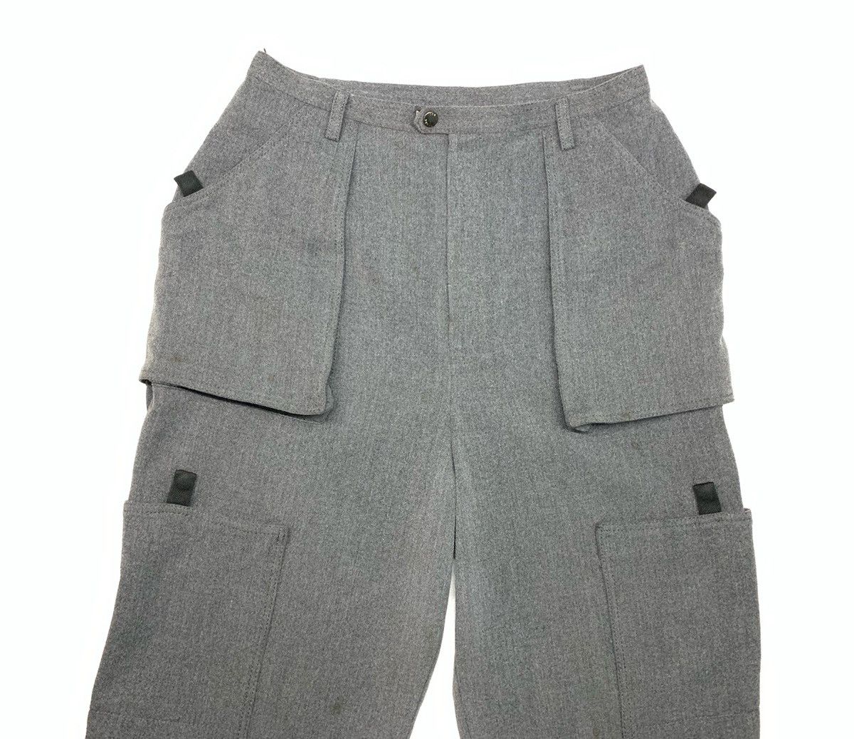 Hysteric Glamour × Japanese Brand × Le Grande Bleu (L.G.B.) 🇯🇵Hiroko Koshino Tactical Cargo Vintage Trousers Pants Size US 27 - 2 Thumbnail