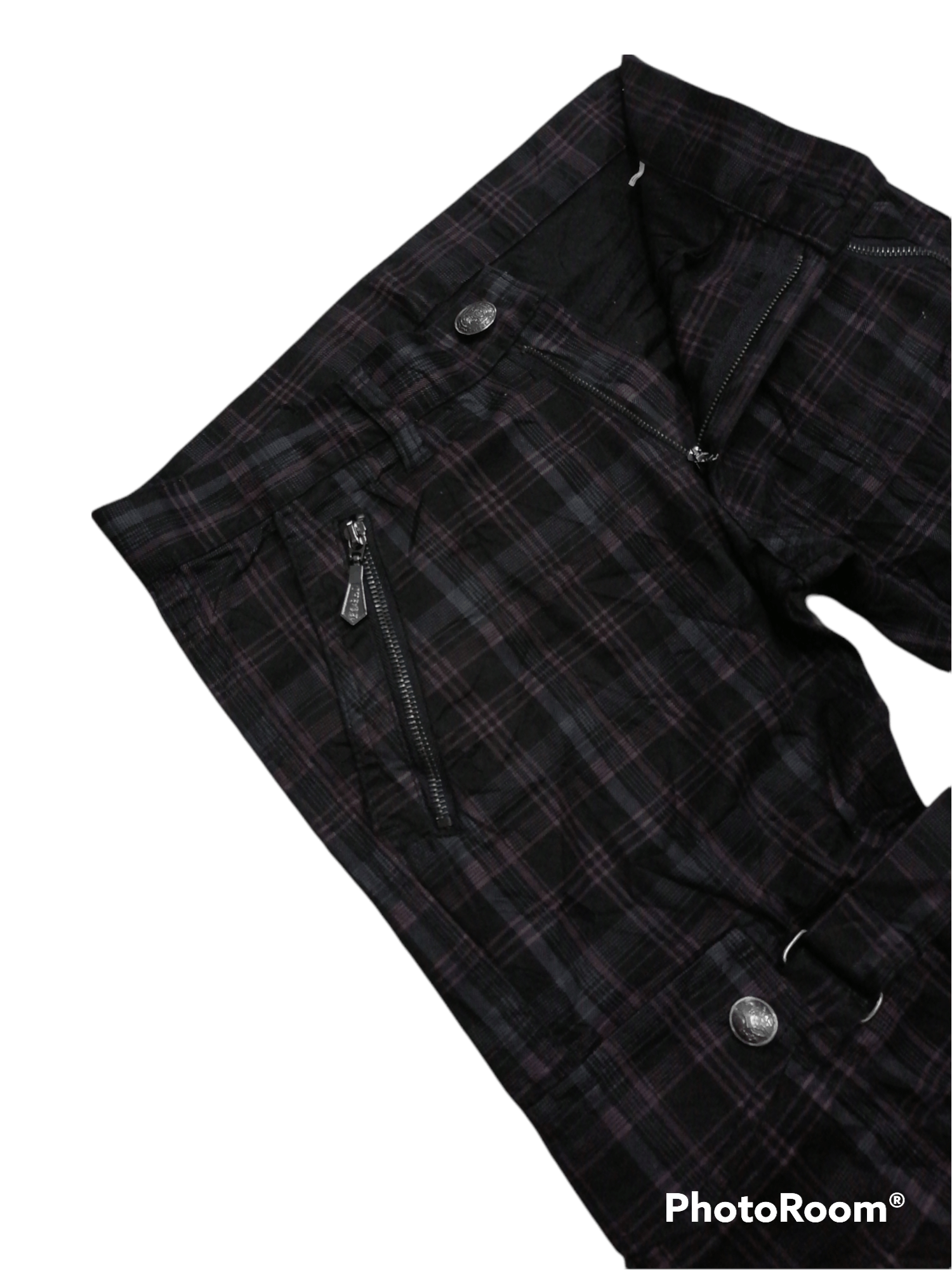 Hysteric Glamour × Seditionaries Bernings Sho Tartan Plaid Gothic Bondage Pants Size US 29 - 6 Thumbnail