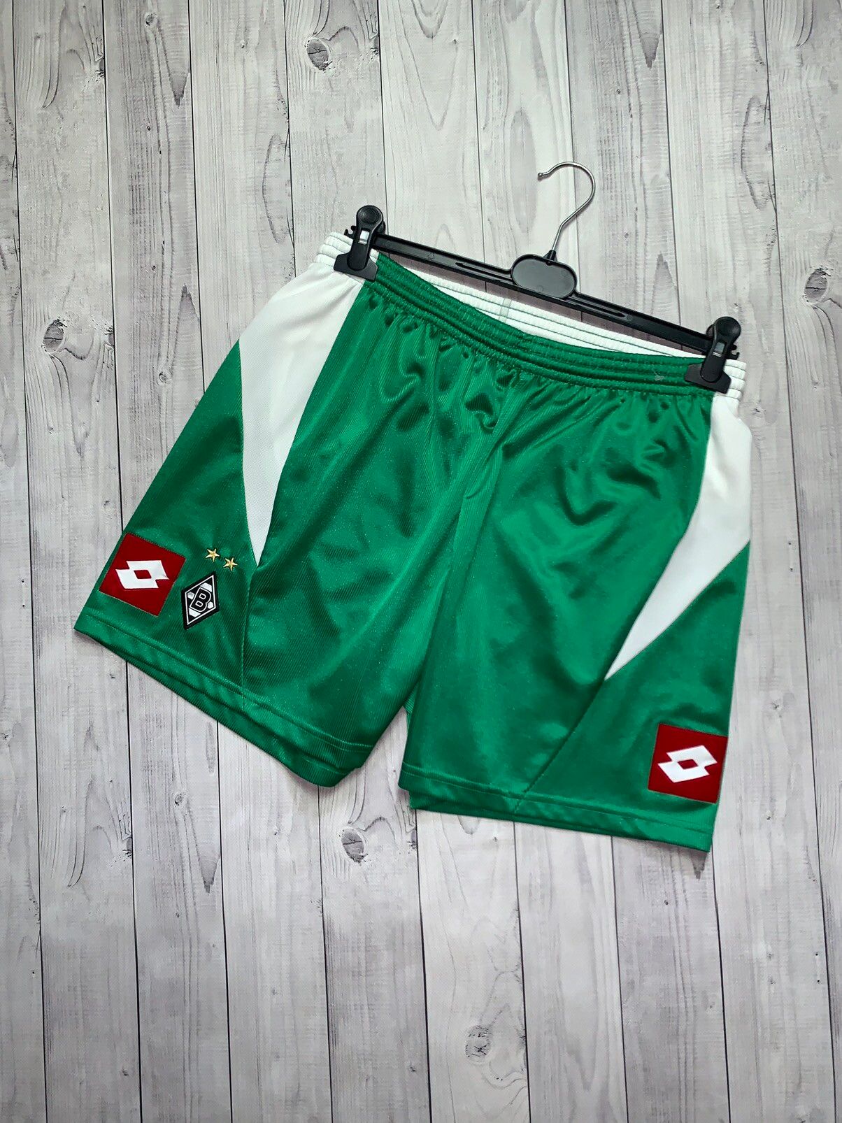 Pre-owned Lotto X Soccer Jersey Vintage Soccer Shorts Borussia Mönchengladbach Green Size M