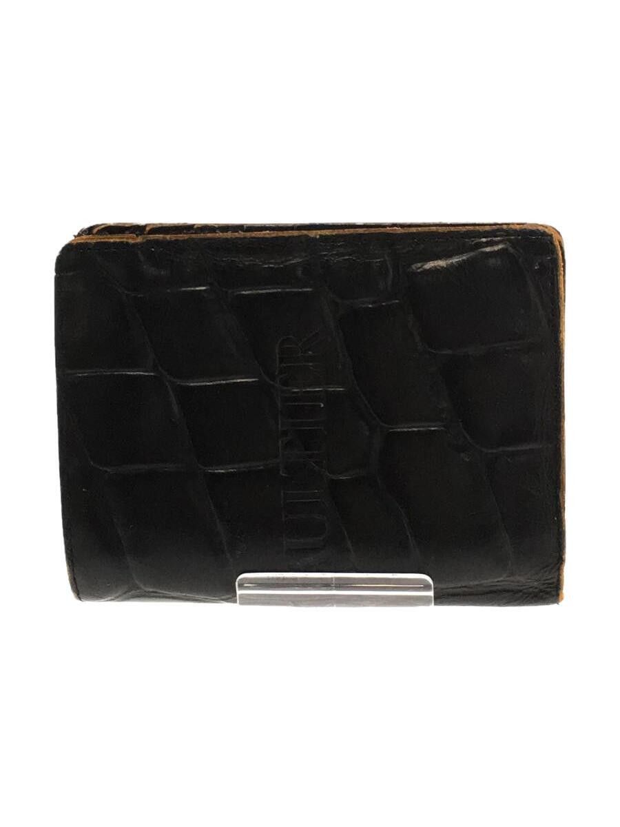 Jean Paul Gaultier Logo Crocodile Embossed Leather Wallet Size ONE SIZE - 2 Thumbnail