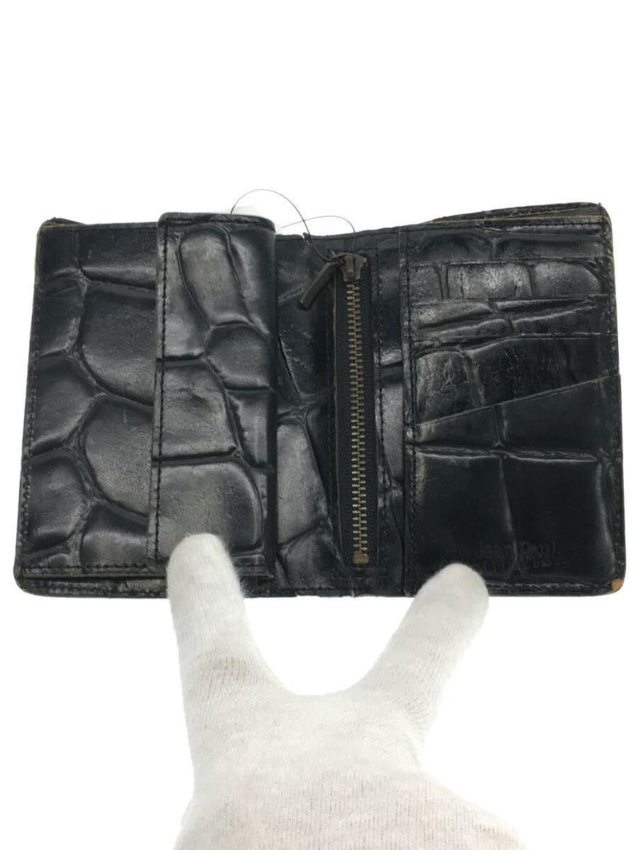 Jean Paul Gaultier Logo Crocodile Embossed Leather Wallet Size ONE SIZE - 4 Thumbnail