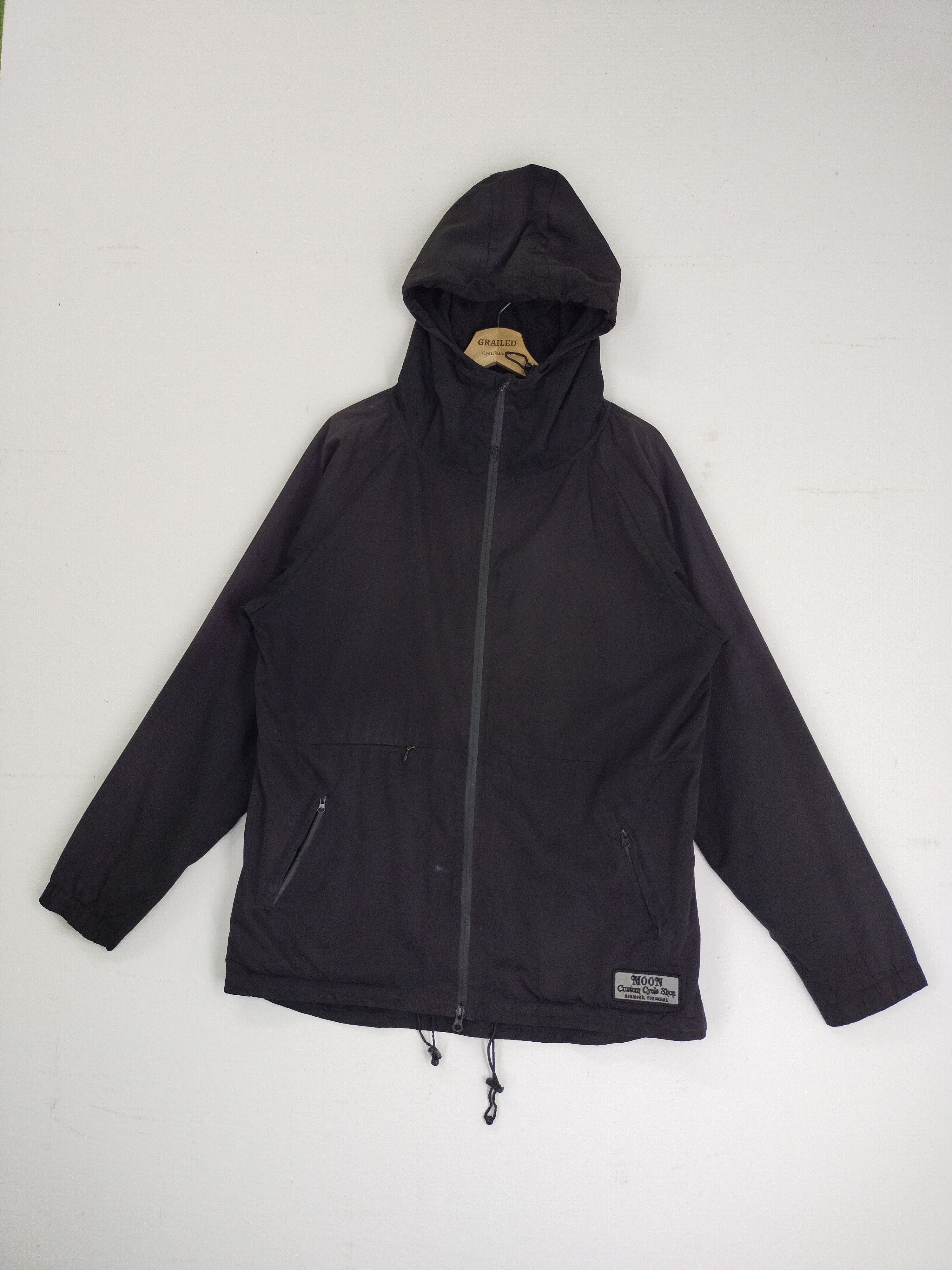 Japanese Brand × Moon Collective × Vintage VINTAGE MOON CUSTOM CYCLE SHOP HOODIE LIGHT JACKET Size US L / EU 52-54 / 3 - 2 Thumbnail