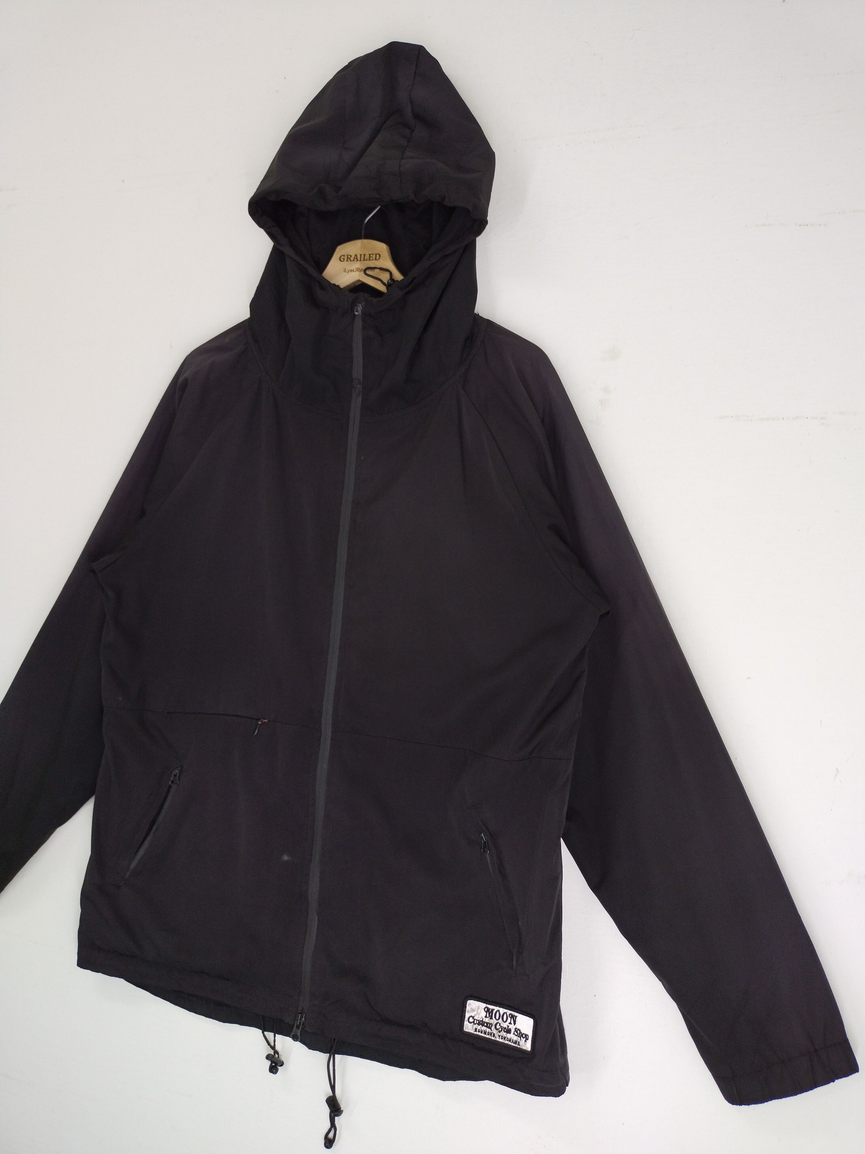 Japanese Brand × Moon Collective × Vintage VINTAGE MOON CUSTOM CYCLE SHOP HOODIE LIGHT JACKET Size US L / EU 52-54 / 3 - 10 Thumbnail
