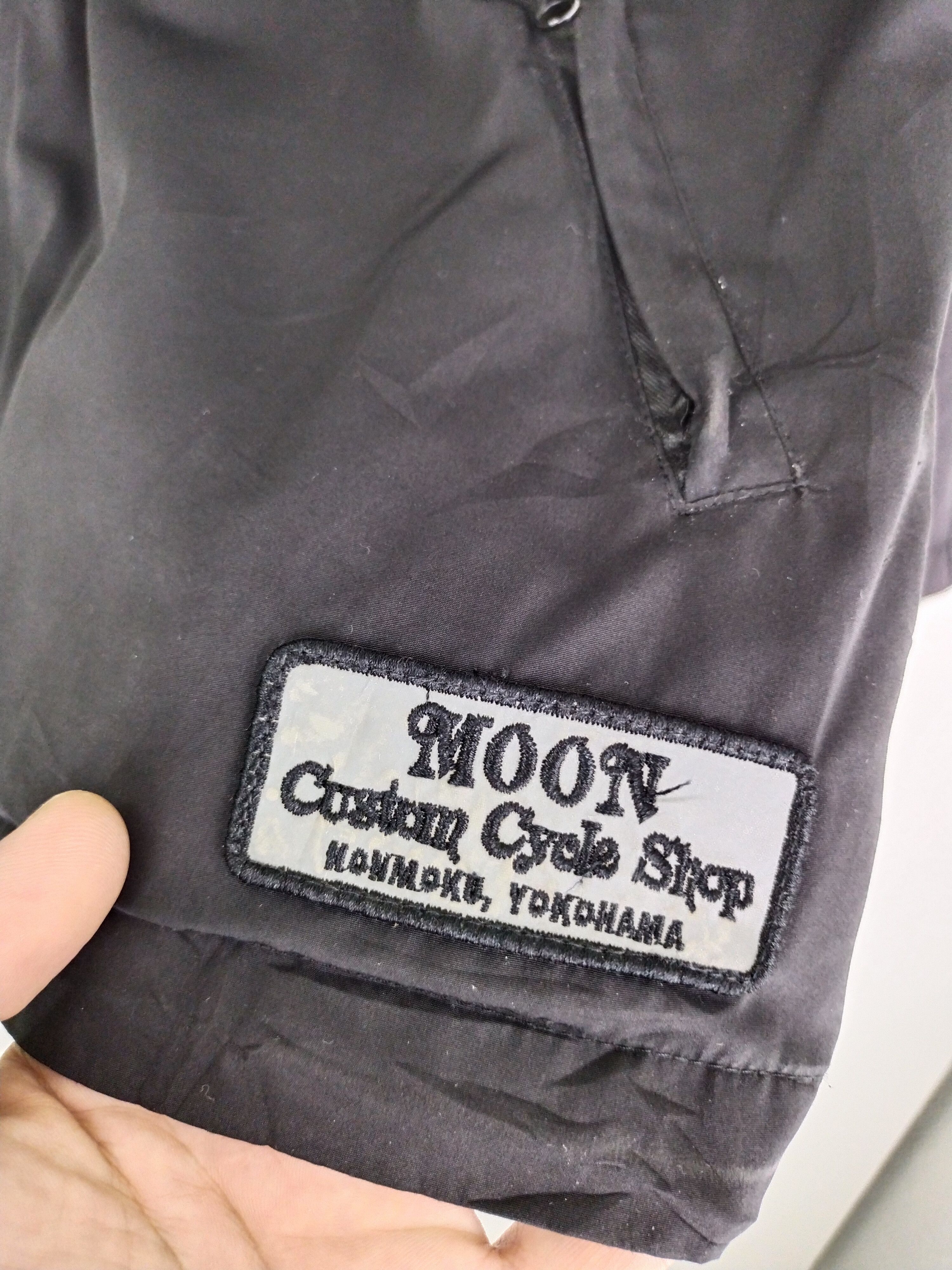 Japanese Brand × Moon Collective × Vintage VINTAGE MOON CUSTOM CYCLE SHOP HOODIE LIGHT JACKET Size US L / EU 52-54 / 3 - 7 Thumbnail