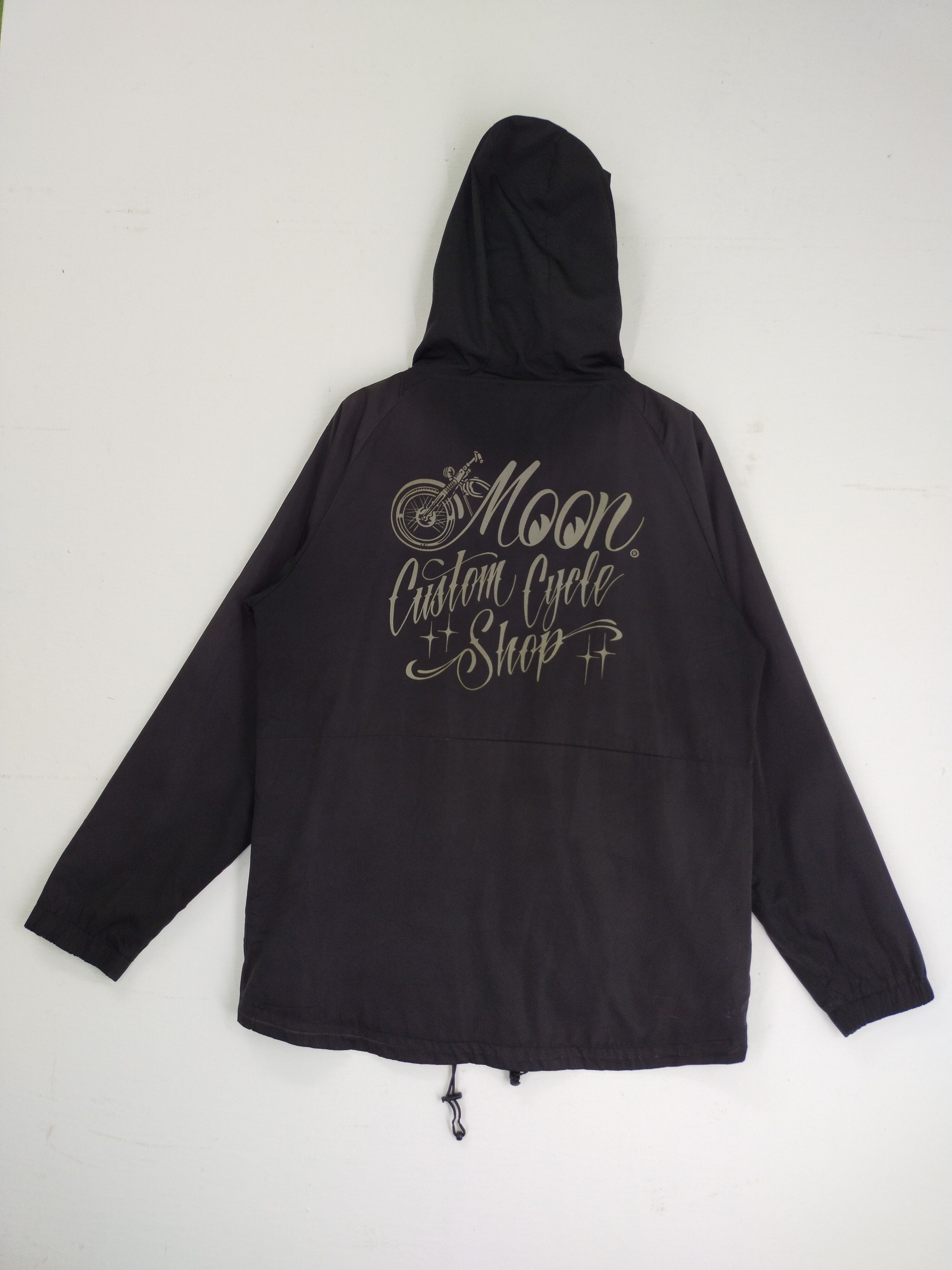 Japanese Brand × Moon Collective × Vintage VINTAGE MOON CUSTOM CYCLE SHOP HOODIE LIGHT JACKET Size US L / EU 52-54 / 3 - 1 Thumbnail