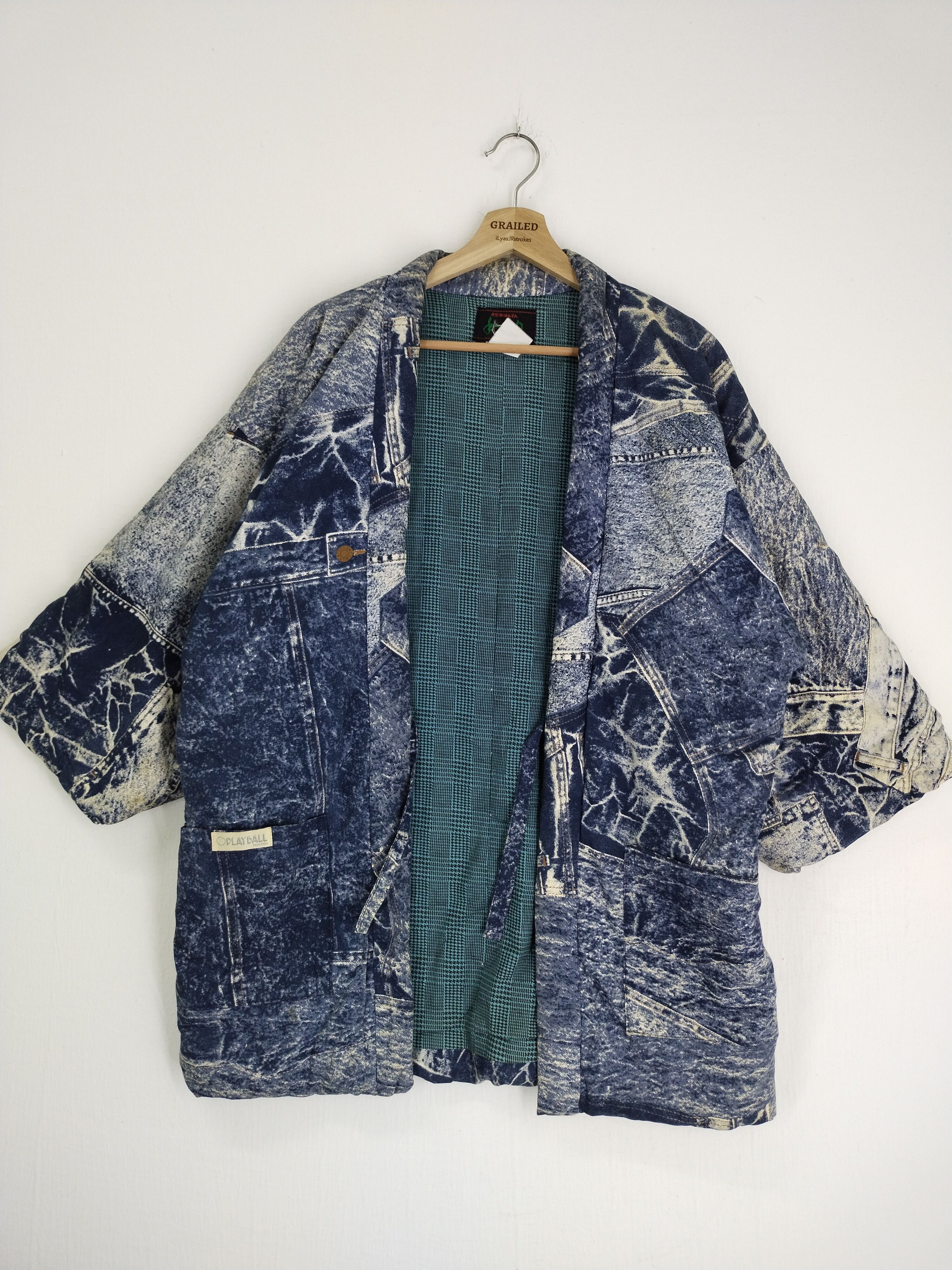 Vintage VINTAGE KIMONO CHAMPION ROTHMAN JEANS OVERPRINT PLAYBALL Size US M / EU 48-50 / 2 - 10 Thumbnail