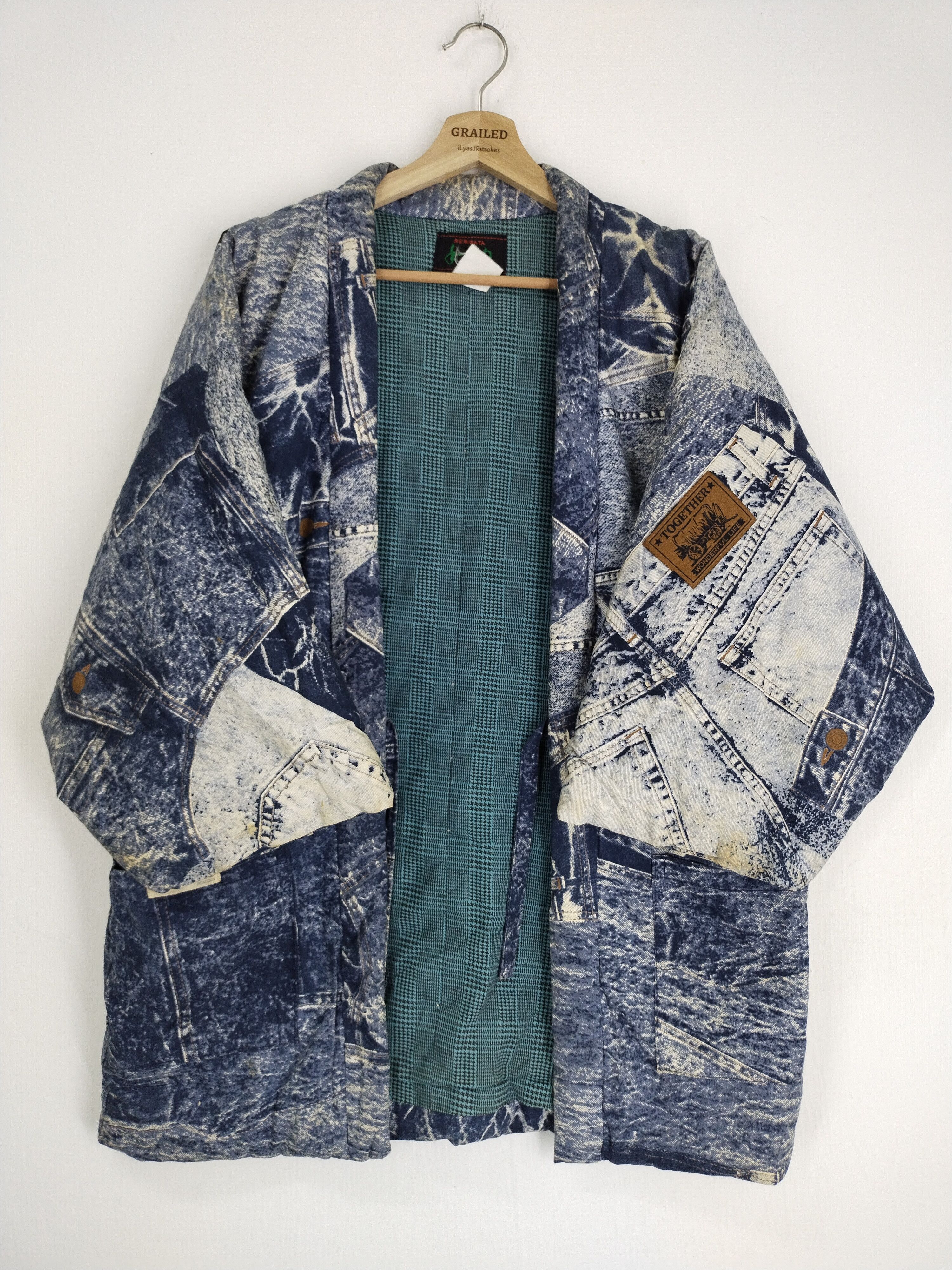 Vintage VINTAGE KIMONO CHAMPION ROTHMAN JEANS OVERPRINT PLAYBALL Size US M / EU 48-50 / 2 - 5 Thumbnail
