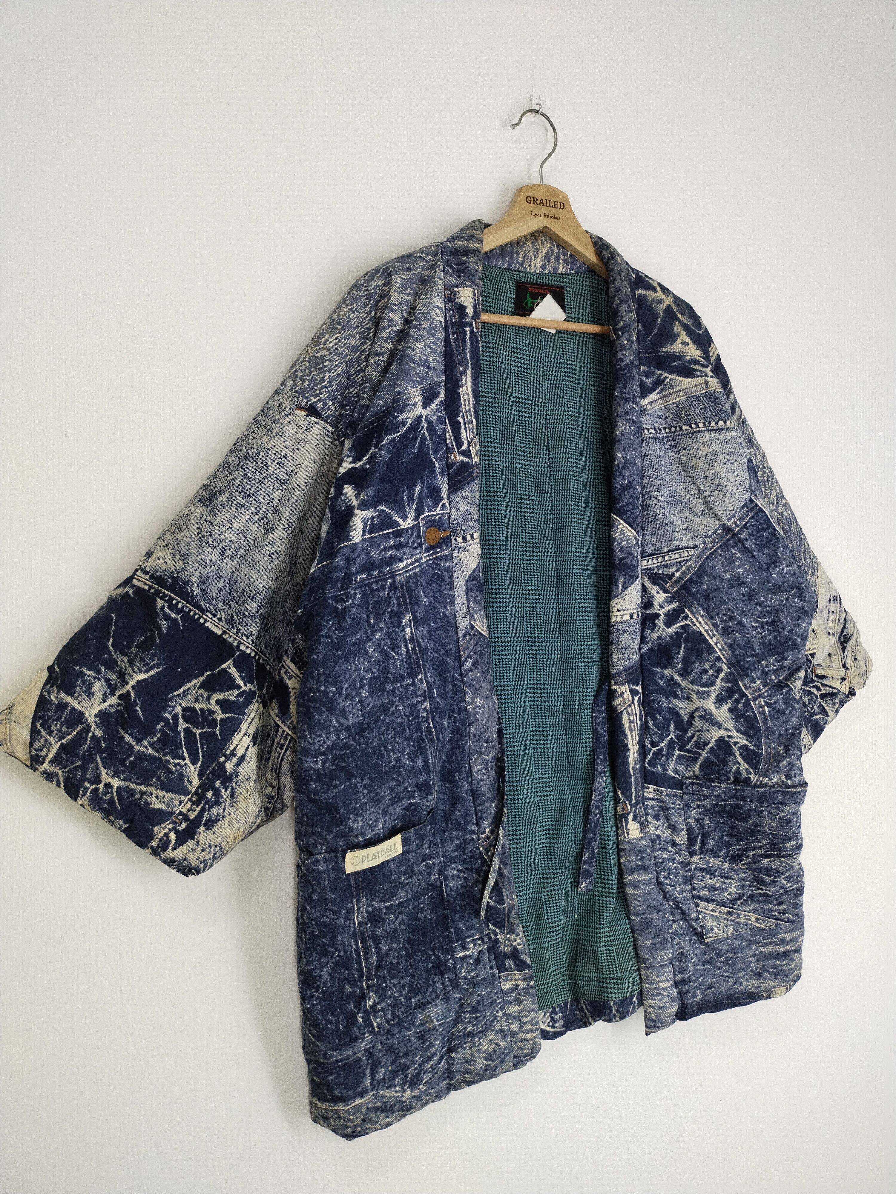 Vintage VINTAGE KIMONO CHAMPION ROTHMAN JEANS OVERPRINT PLAYBALL Size US M / EU 48-50 / 2 - 12 Thumbnail