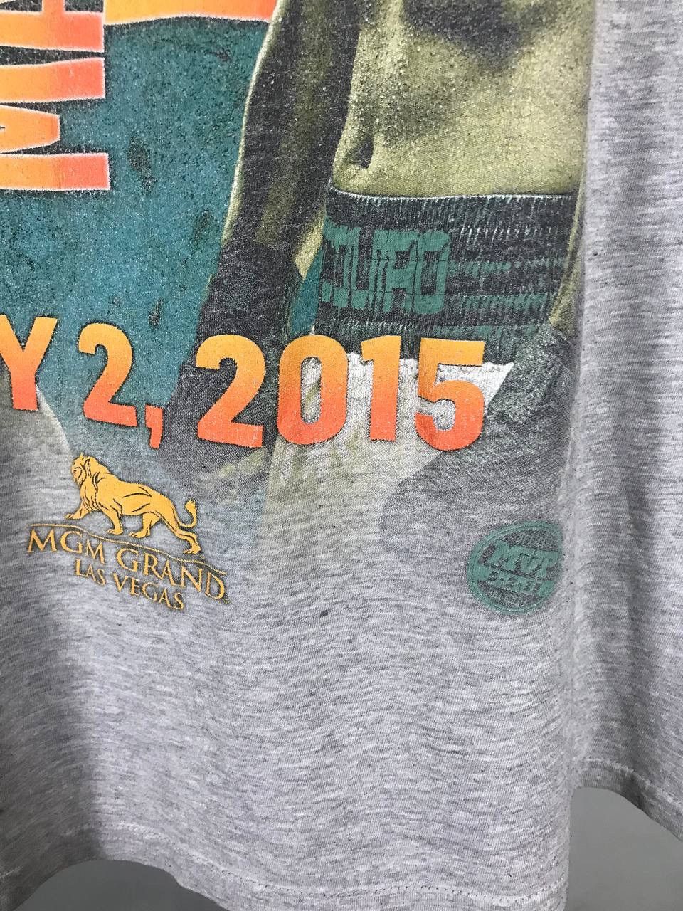 Vintage Floyd Mayweather x Pacquiao vintage box gray sportwear tee Size US L / EU 52-54 / 3 - 4 Thumbnail