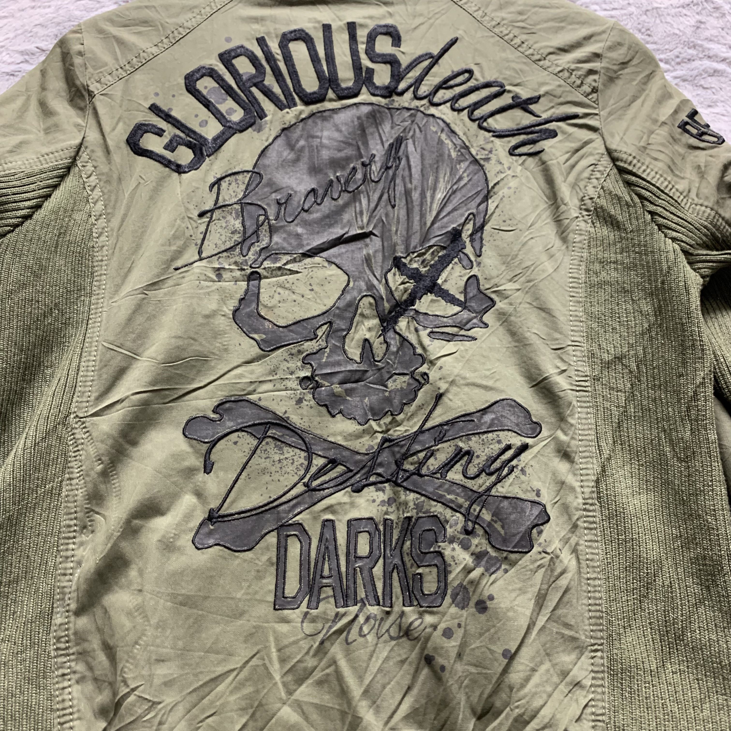 Japanese Brand Ghost of Harlem Glorious Death Skulls Jacket #4325-150 Size S / US 4 / IT 40 - 3 Thumbnail