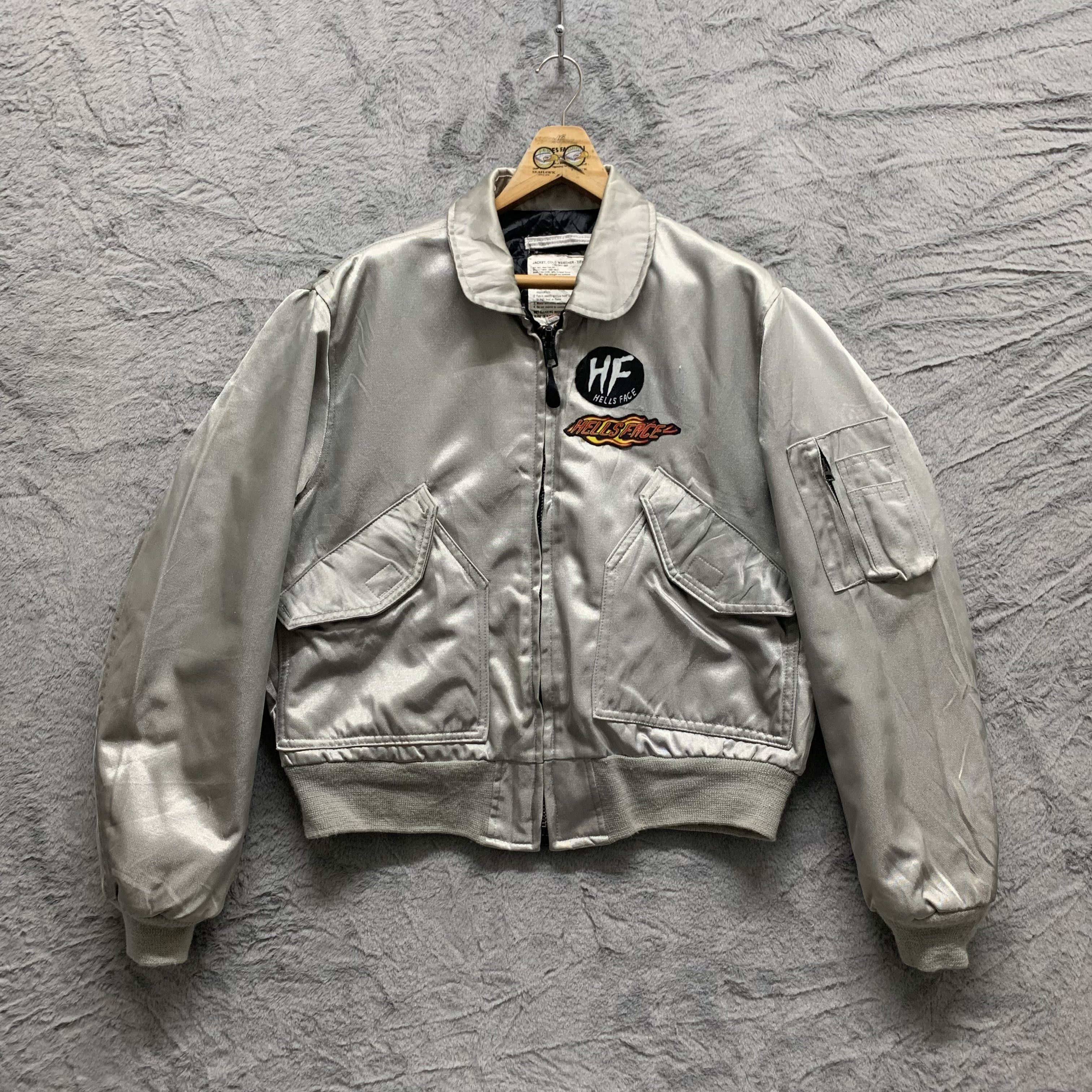I. Spiewak And Sons SPIEWAK Flight Deck USA HELLS FACE Titan Jacket #4320-150 Size US L / EU 52-54 / 3 - 11 Thumbnail