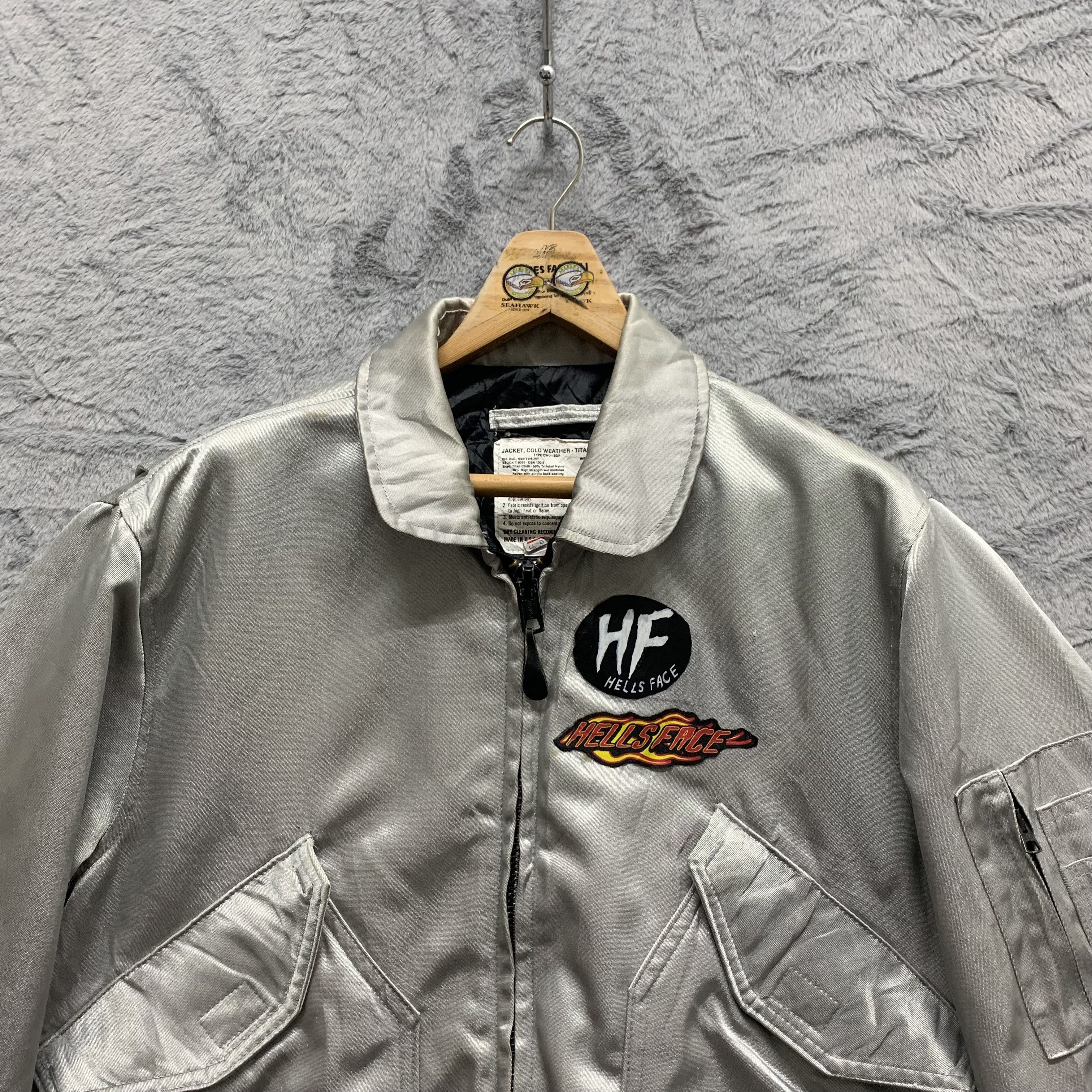 I. Spiewak And Sons SPIEWAK Flight Deck USA HELLS FACE Titan Jacket #4320-150 Size US L / EU 52-54 / 3 - 12 Thumbnail