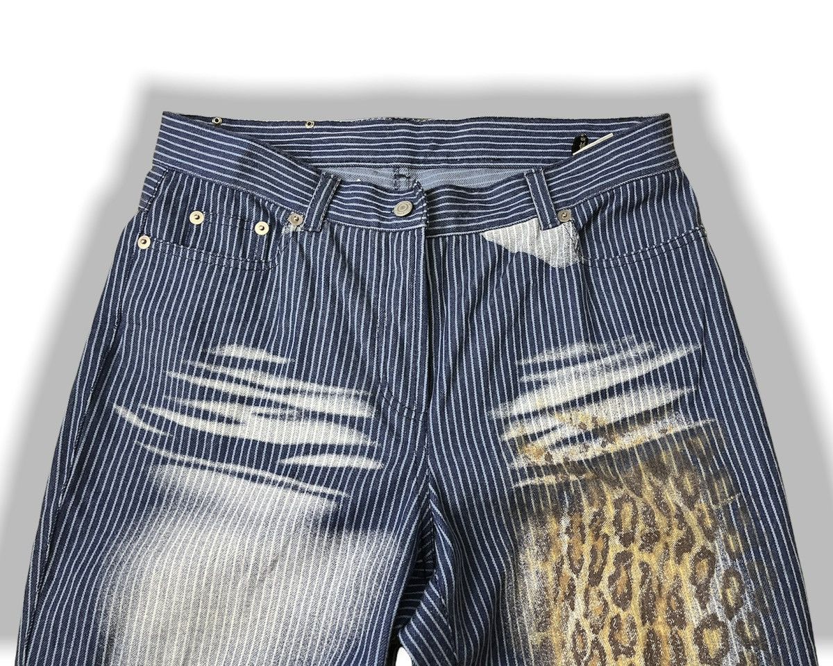 Japanese Brand × KOJIMA GENES × Vintage HICKORY DENIM KOJIMA JEANS ACID WASH LEOPARD PAINT Size US 30 / EU 46 - 6 Thumbnail