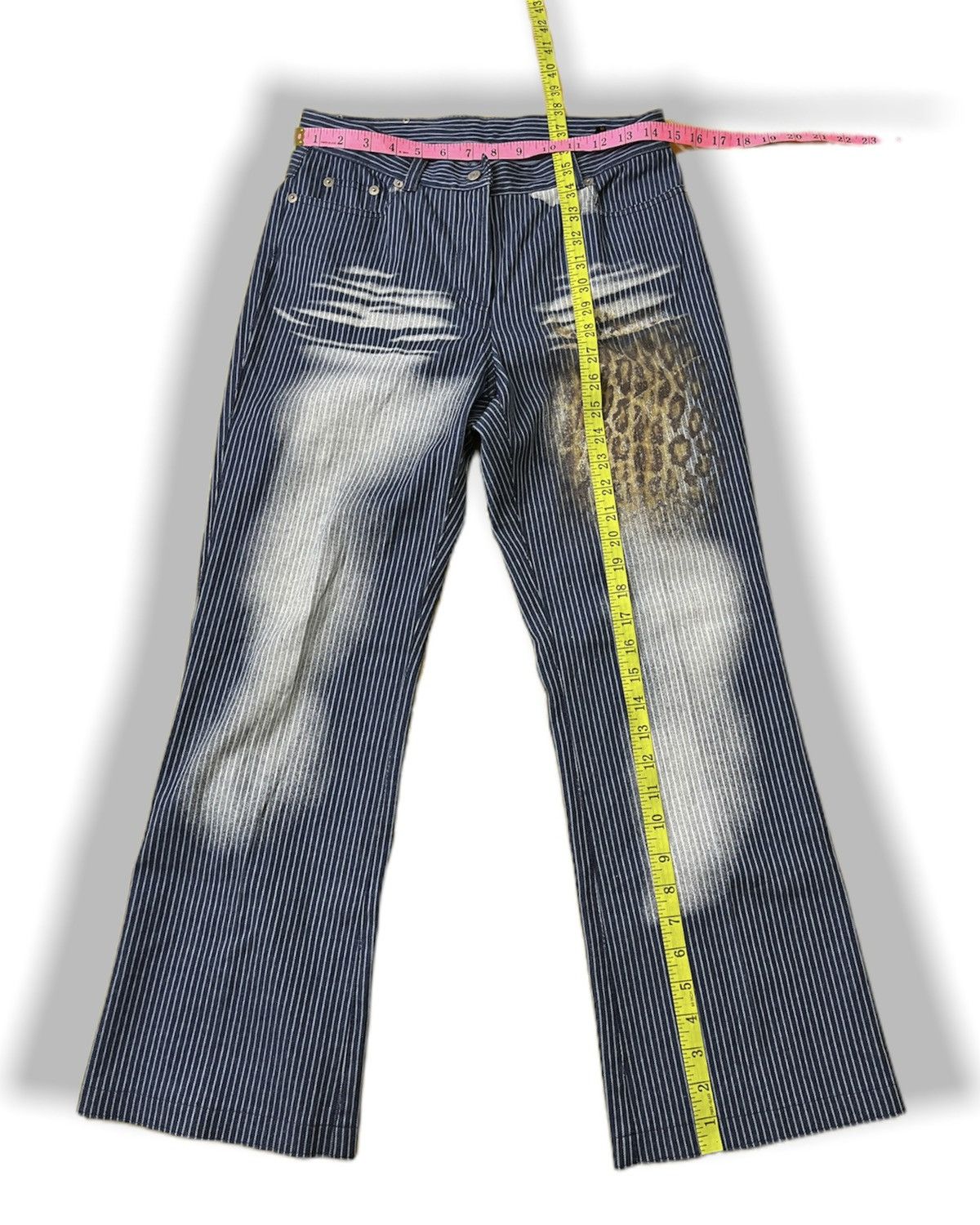 Japanese Brand × KOJIMA GENES × Vintage HICKORY DENIM KOJIMA JEANS ACID WASH LEOPARD PAINT Size US 30 / EU 46 - 3 Thumbnail