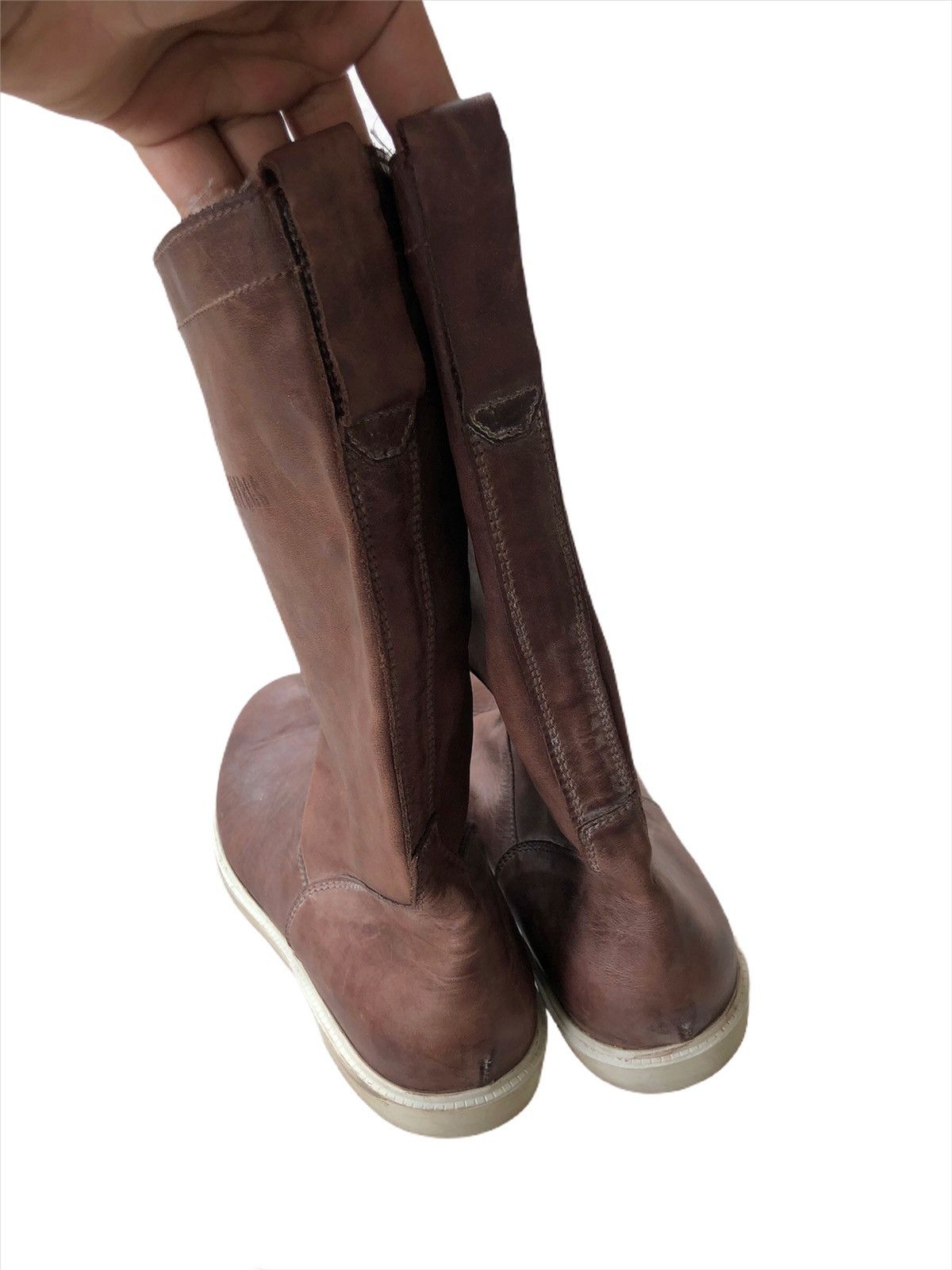 Dirk Bikkembergs BIKKEMBERGS Leather High Top Runway Mariner Boots Size US 9 / EU 42 - 3 Thumbnail