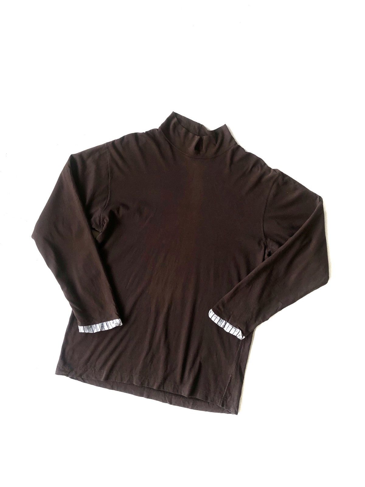 Yohji Yamamoto 🇯🇵 EXCLUSIVE🔥Yohji Men Mock Neck Hybrid Cuff Shirt Size US M / EU 48-50 / 2 - 1 Thumbnail