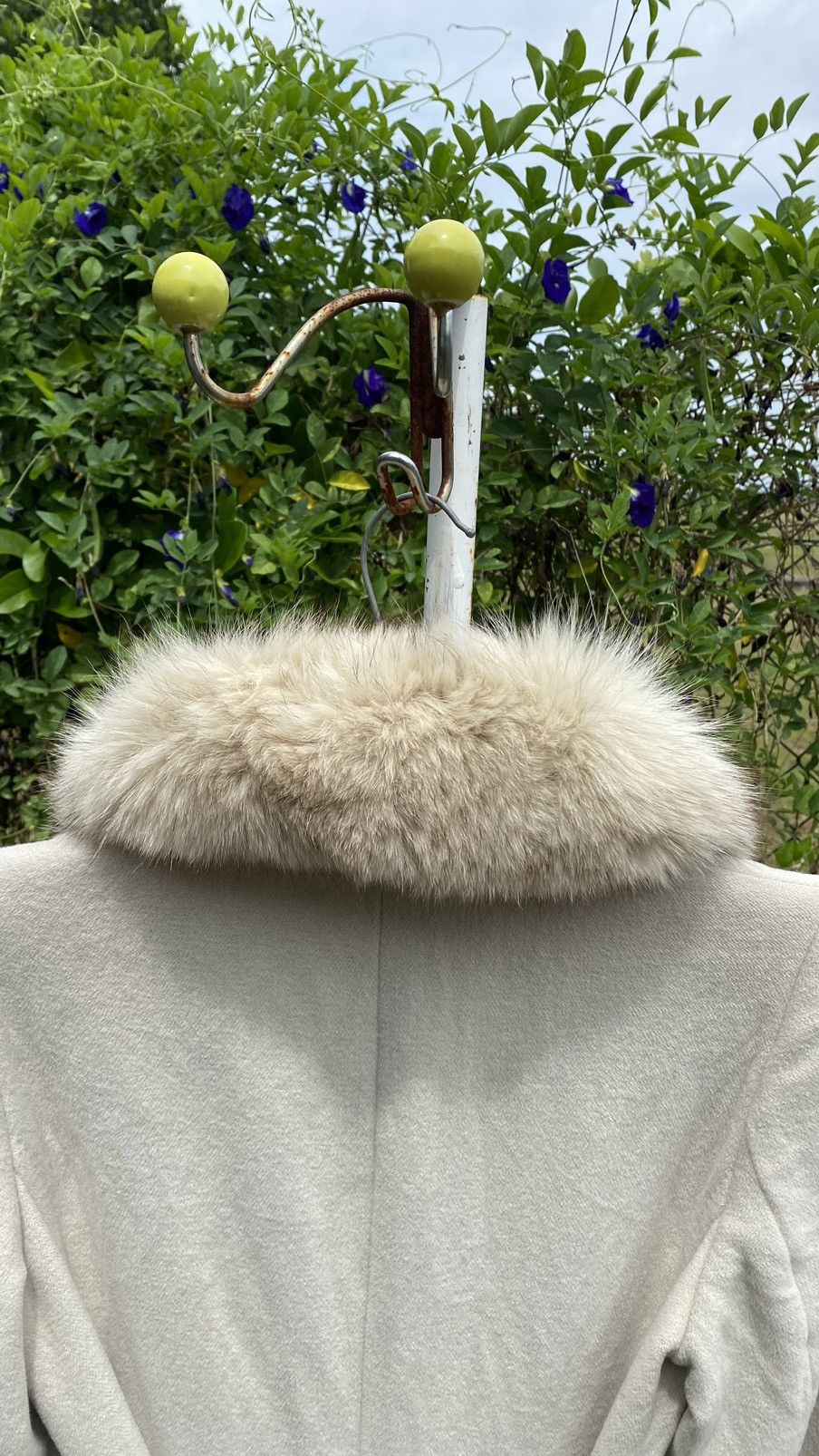 Japanese Brand INED Long Jacket With Fox Fur Made in Japan Size ONE SIZE - 5 Thumbnail