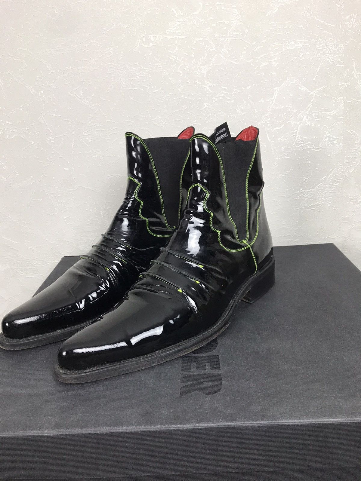 Jean Baptiste Rautureau GRAIL! Jean Baptiste Rautureau Shiny Riding Chelsea Boots Size US 9 / EU 42 - 7 Thumbnail