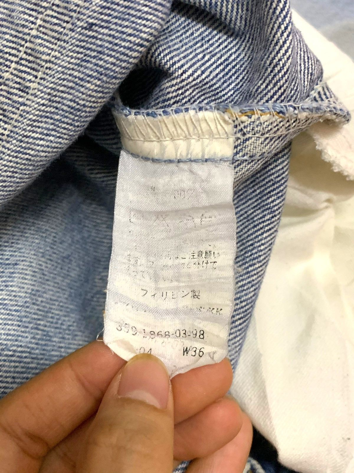 Levi's × Vintage Vintage 90s Orange Tab Levis 609 Size US 36 / EU 52 - 7 Thumbnail