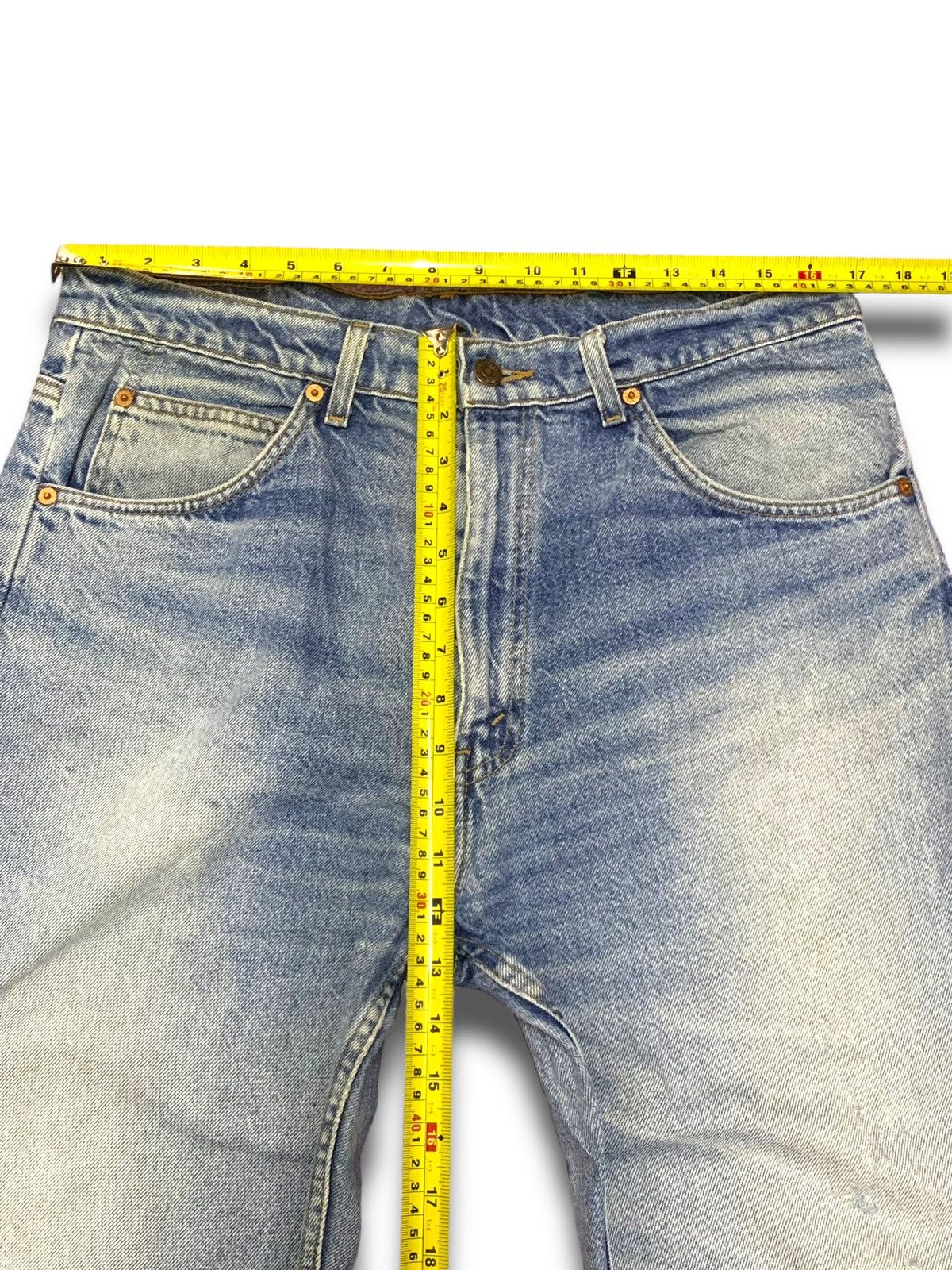 Levi's × Vintage Vintage 90s Orange Tab Levis 609 Size US 36 / EU 52 - 9 Thumbnail