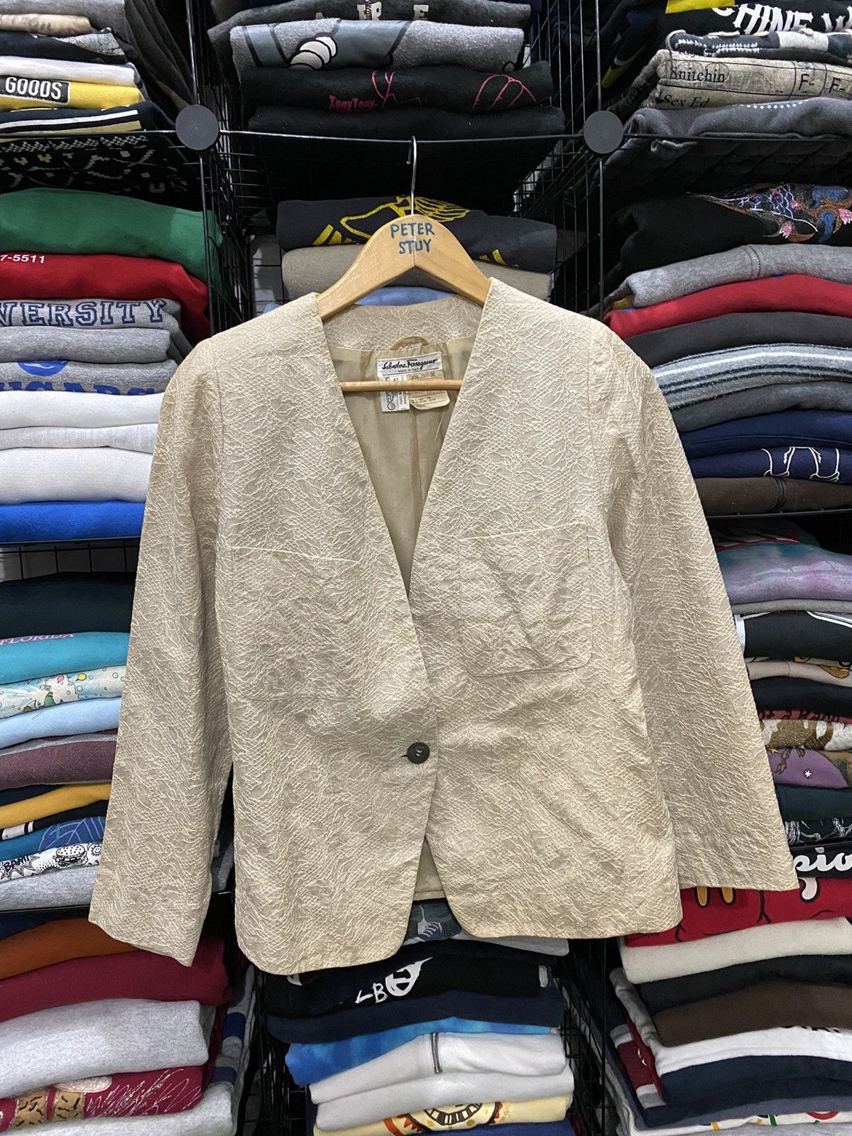 Vintage Salvatore Ferragamo cropped jacket
