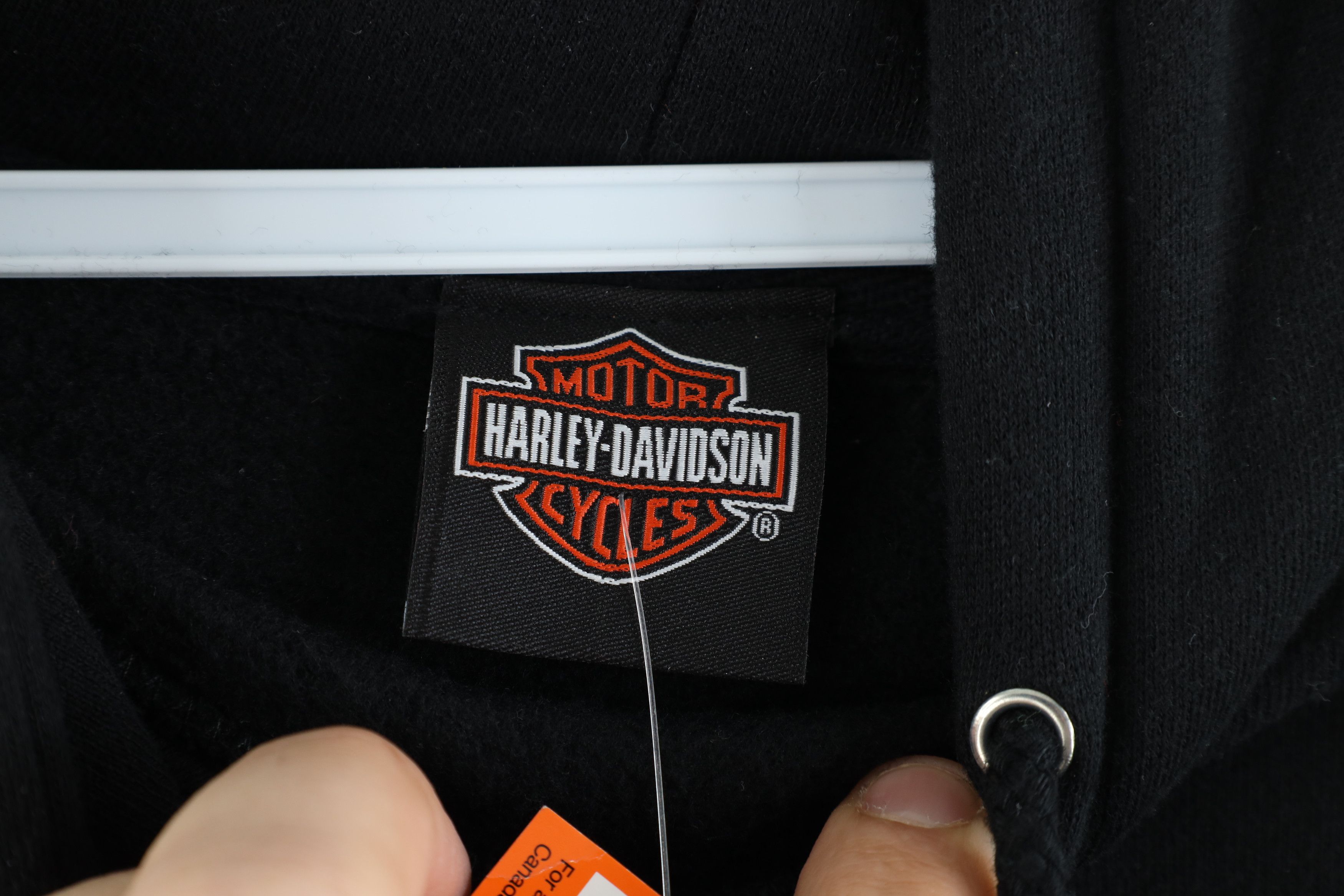 Harley Davidson × Vintage NOS Vintage Harley Davidson Double Sided Hoodie Sweatshirt Size US XL / EU 56 / 4 - 4 Thumbnail