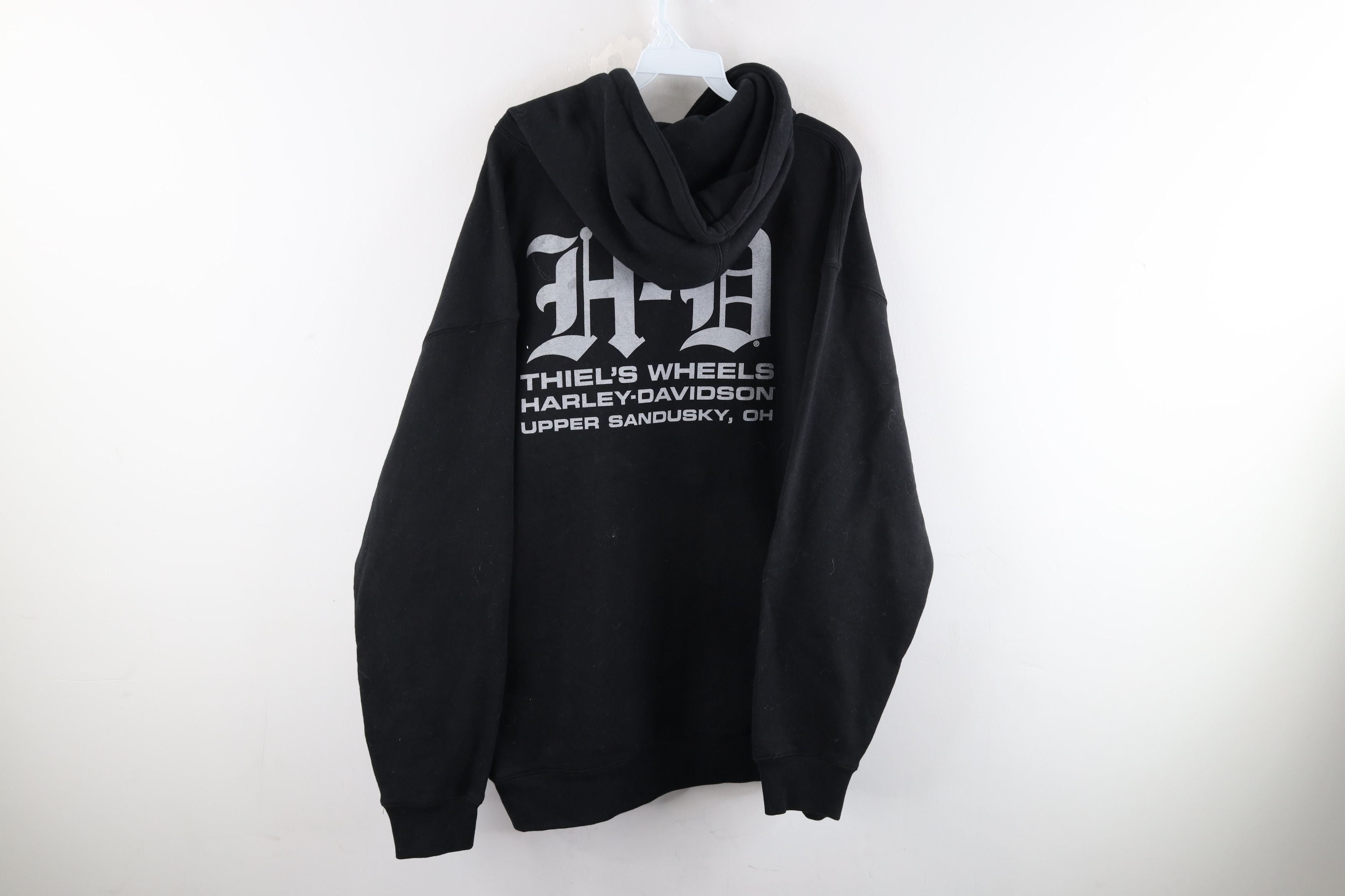 Harley Davidson × Vintage NOS Vintage Harley Davidson Double Sided Hoodie Sweatshirt Size US XL / EU 56 / 4 - 6 Thumbnail