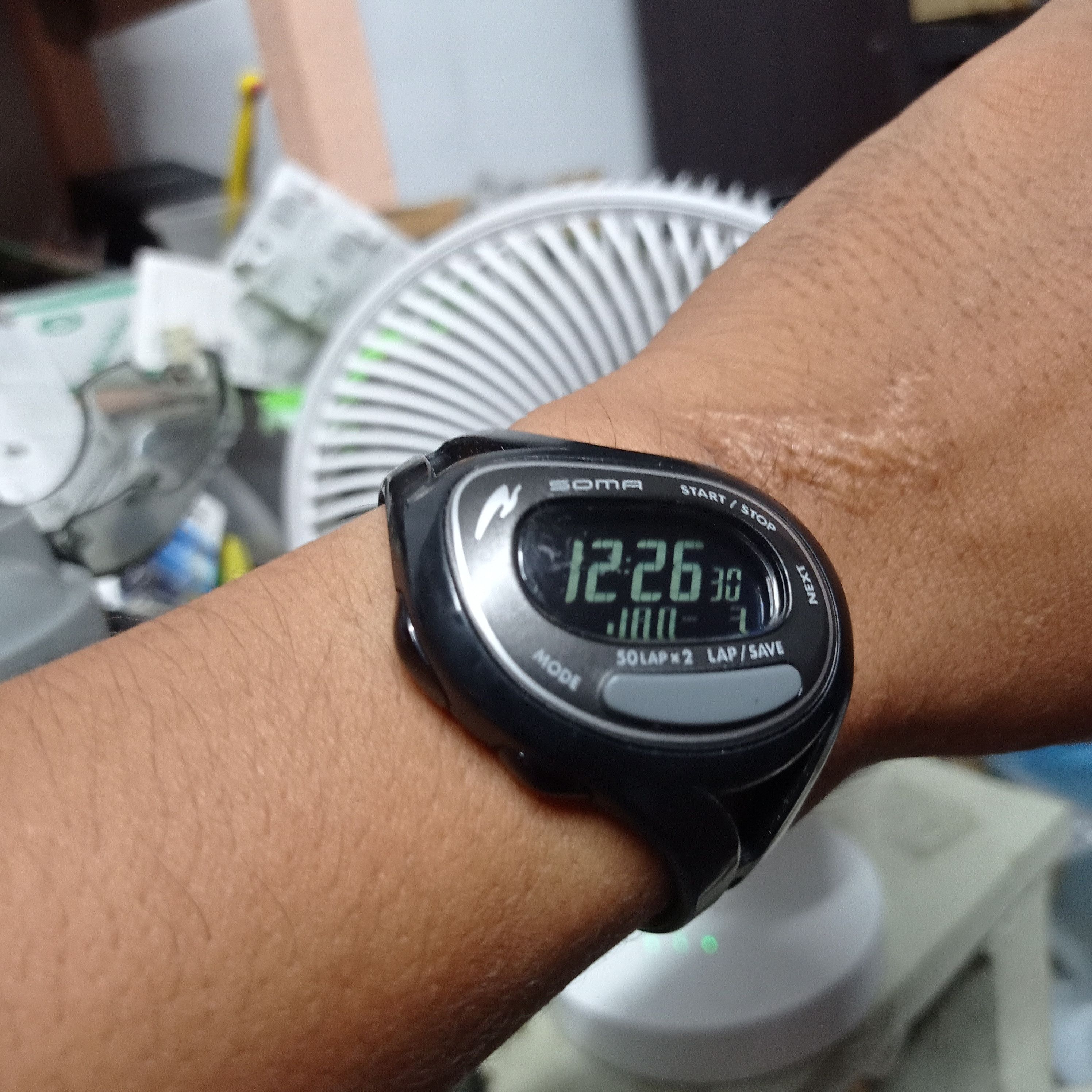 Japanese Brand Vintage SOMA Watch (WJ23-4000) Sports Like NIKE Watch Size ONE SIZE - 3 Thumbnail