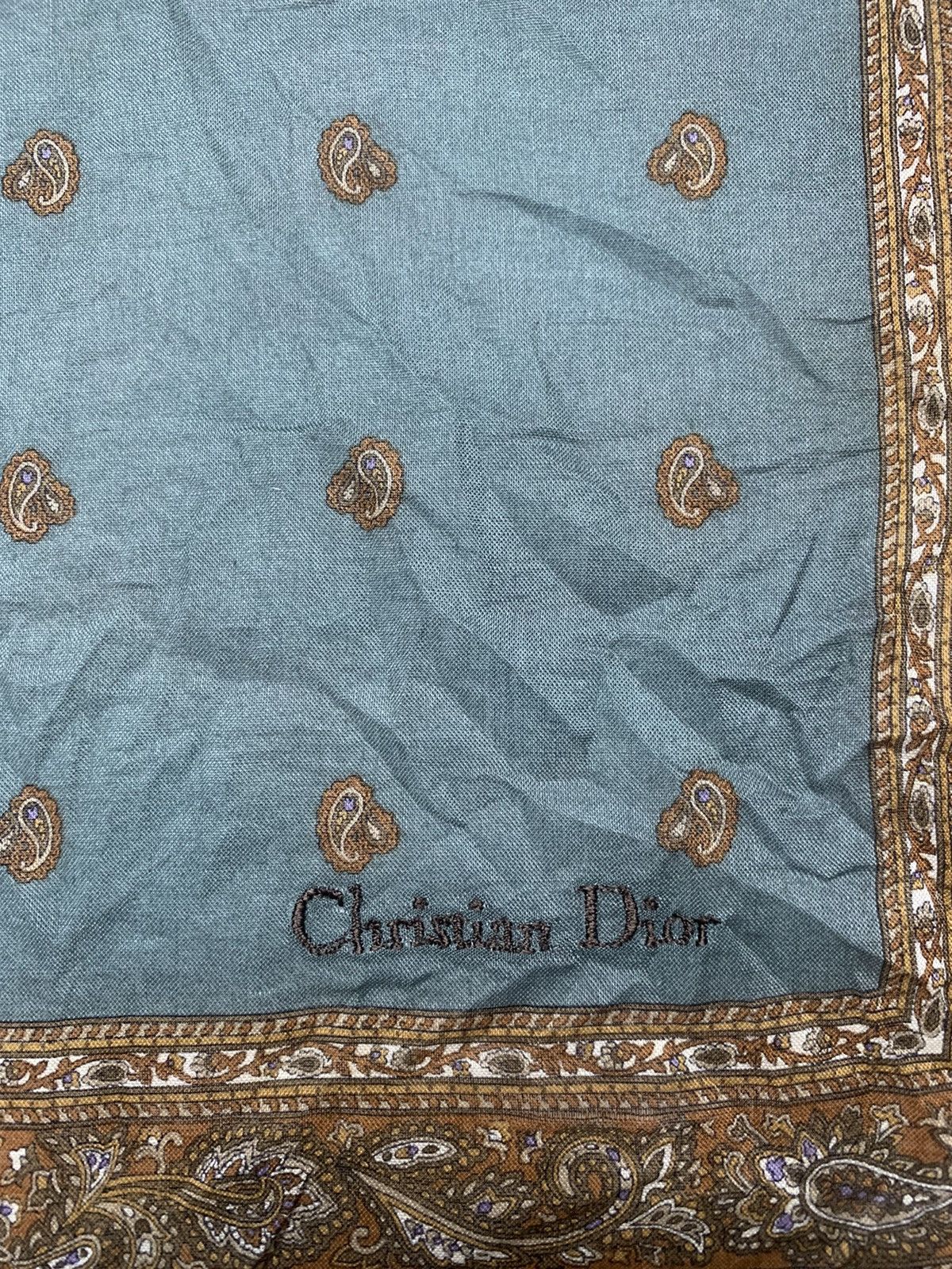 Designer Christian Dior Monsieur Handkerchief /Neckerchief /Bandana Size ONE SIZE - 2 Thumbnail