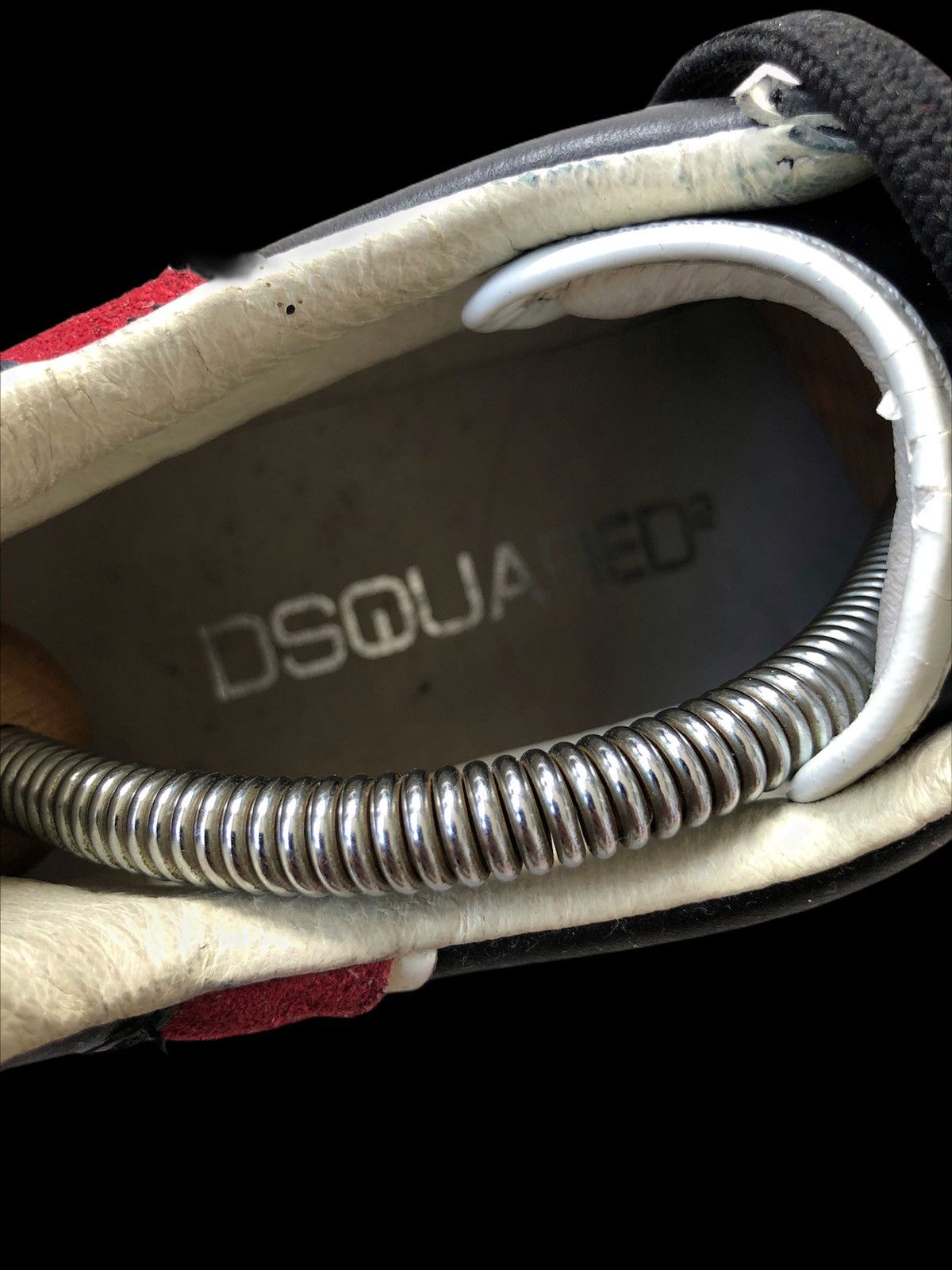 Dsquared2 DSQUARED2 D2 ™️ Logo Leather Runway Hi-Top Sneaker Size US 8 / EU 41 - 7 Thumbnail