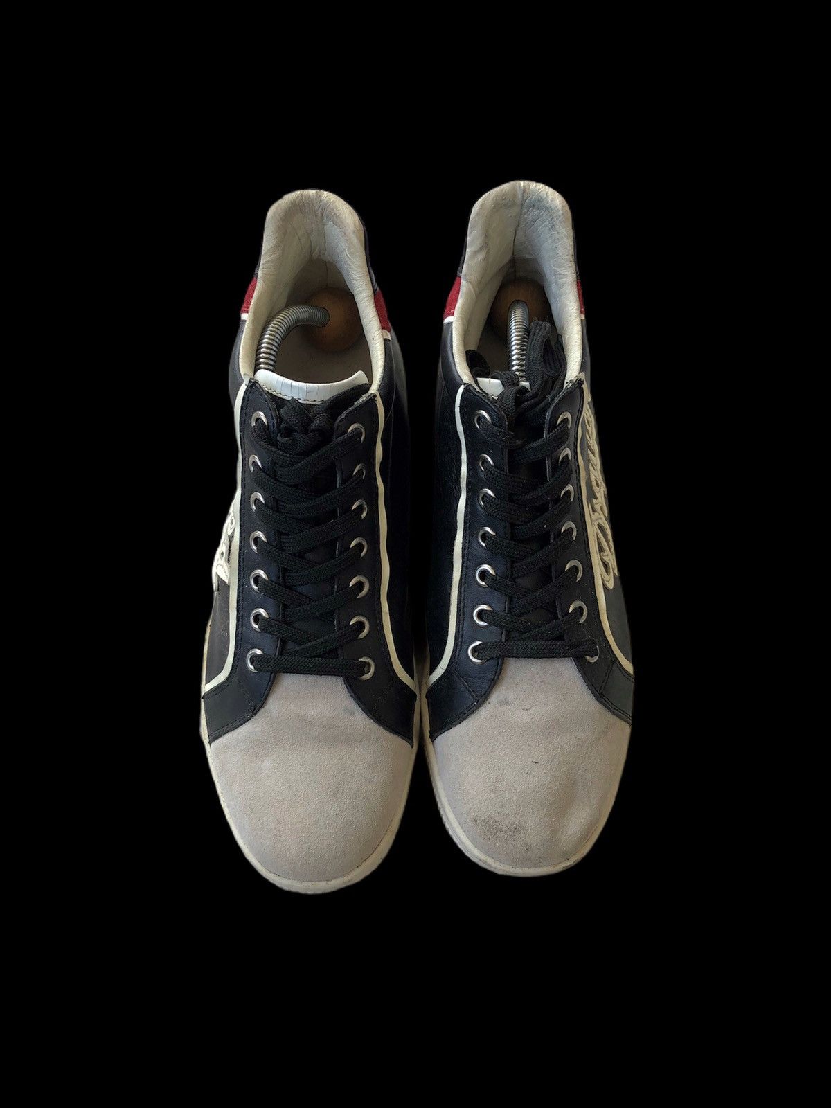 Dsquared2 DSQUARED2 D2 ™️ Logo Leather Runway Hi-Top Sneaker Size US 8 / EU 41 - 3 Thumbnail