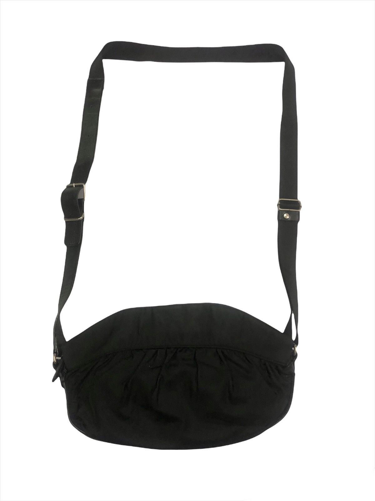 Yohji Yamamoto OG Yohji Yamamoto Y'Saccs Leather Hybrid Medium Sling Bag Size ONE SIZE - 3 Thumbnail