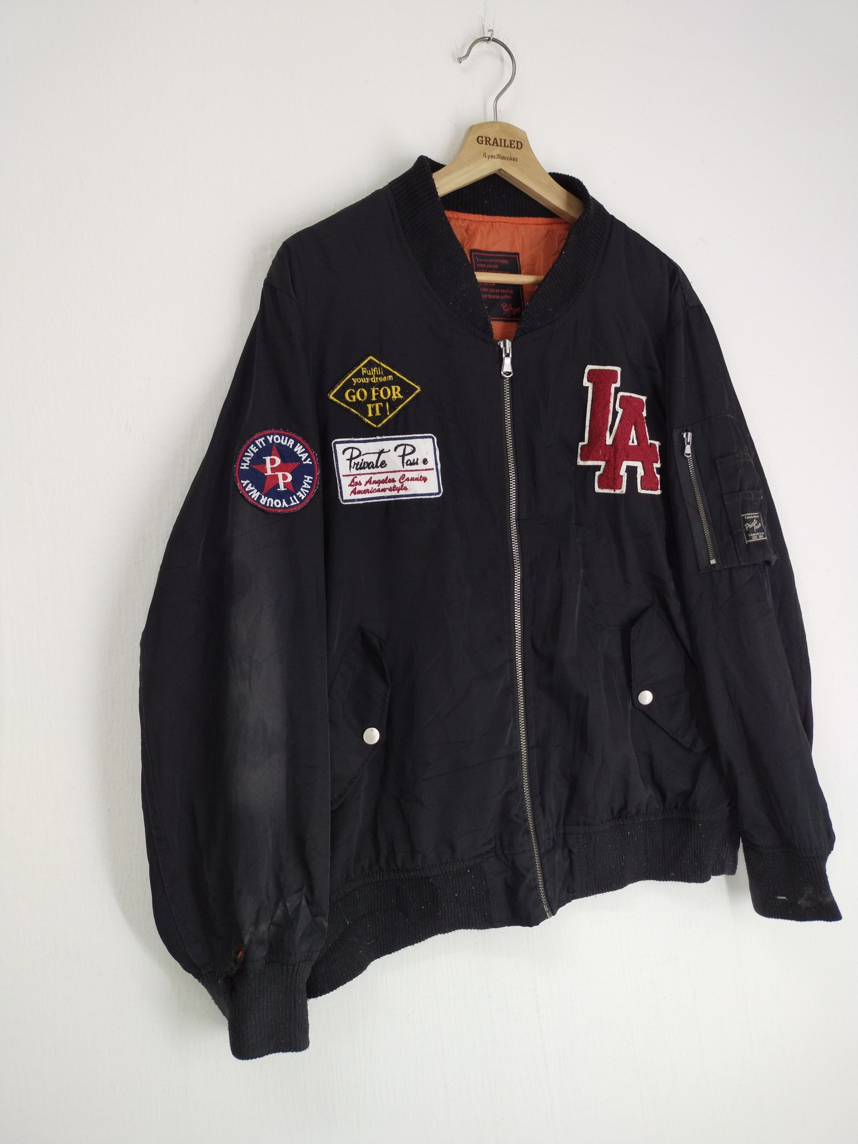 If Six Was Nine × Japanese Brand EMBROIDERY BOMBER VARSITY JACKET Size US M / EU 48-50 / 2 - 2 Thumbnail