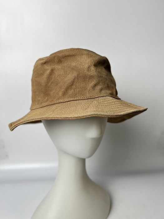 Vintage Brown Leather Fisherman Hat