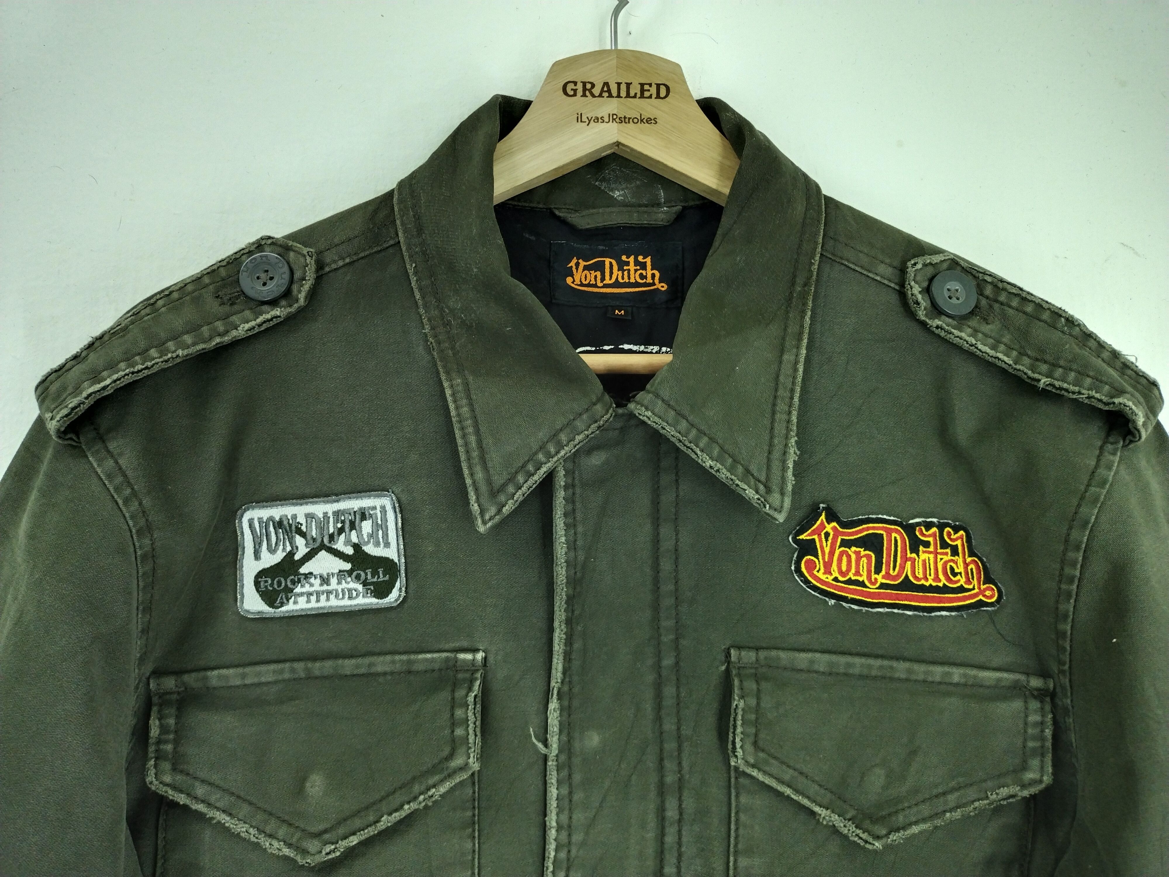 VINTAGE VON DUTCH SKULL TACTICAL JACKET