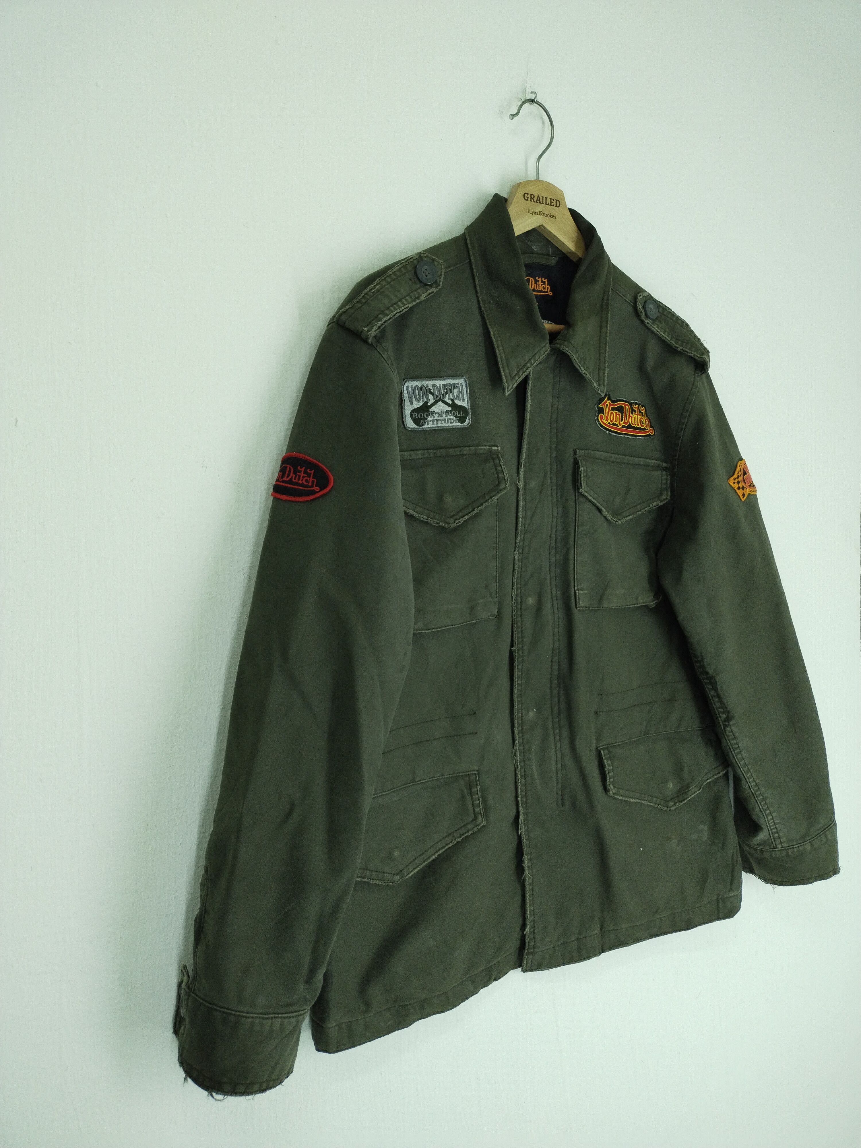 VINTAGE VON DUTCH SKULL TACTICAL JACKET