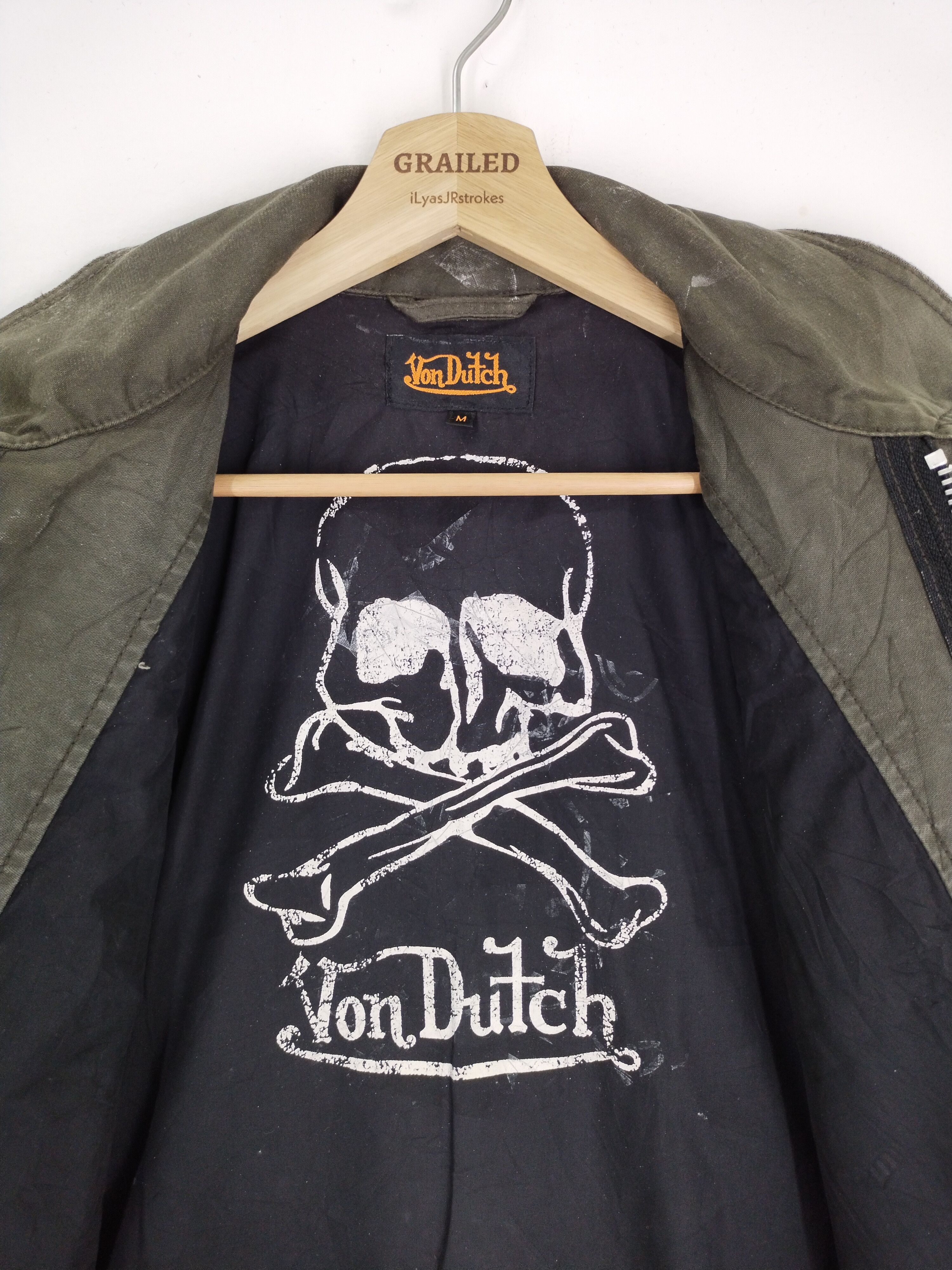 VINTAGE VON DUTCH SKULL TACTICAL JACKET