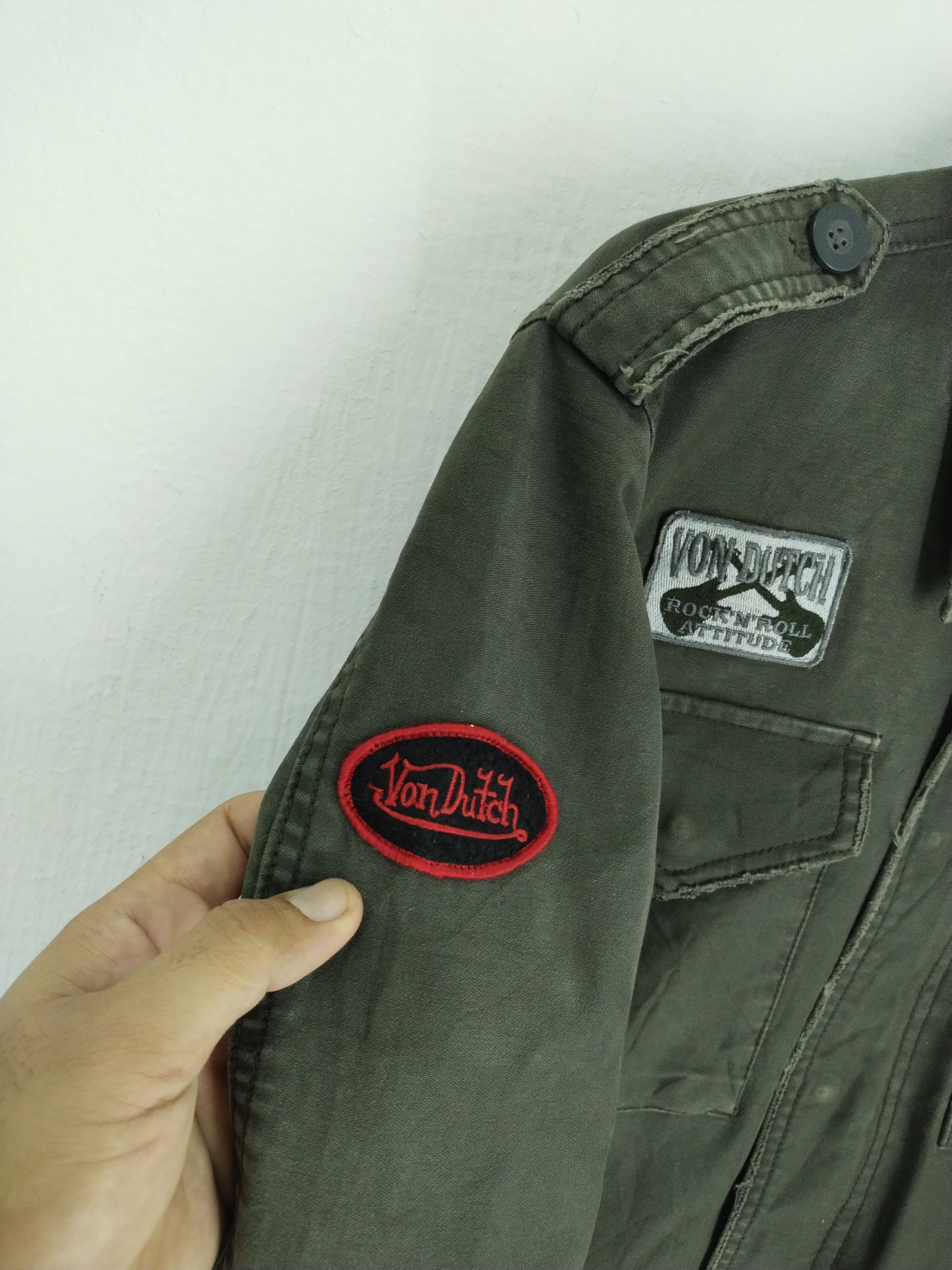 VINTAGE VON DUTCH SKULL TACTICAL JACKET