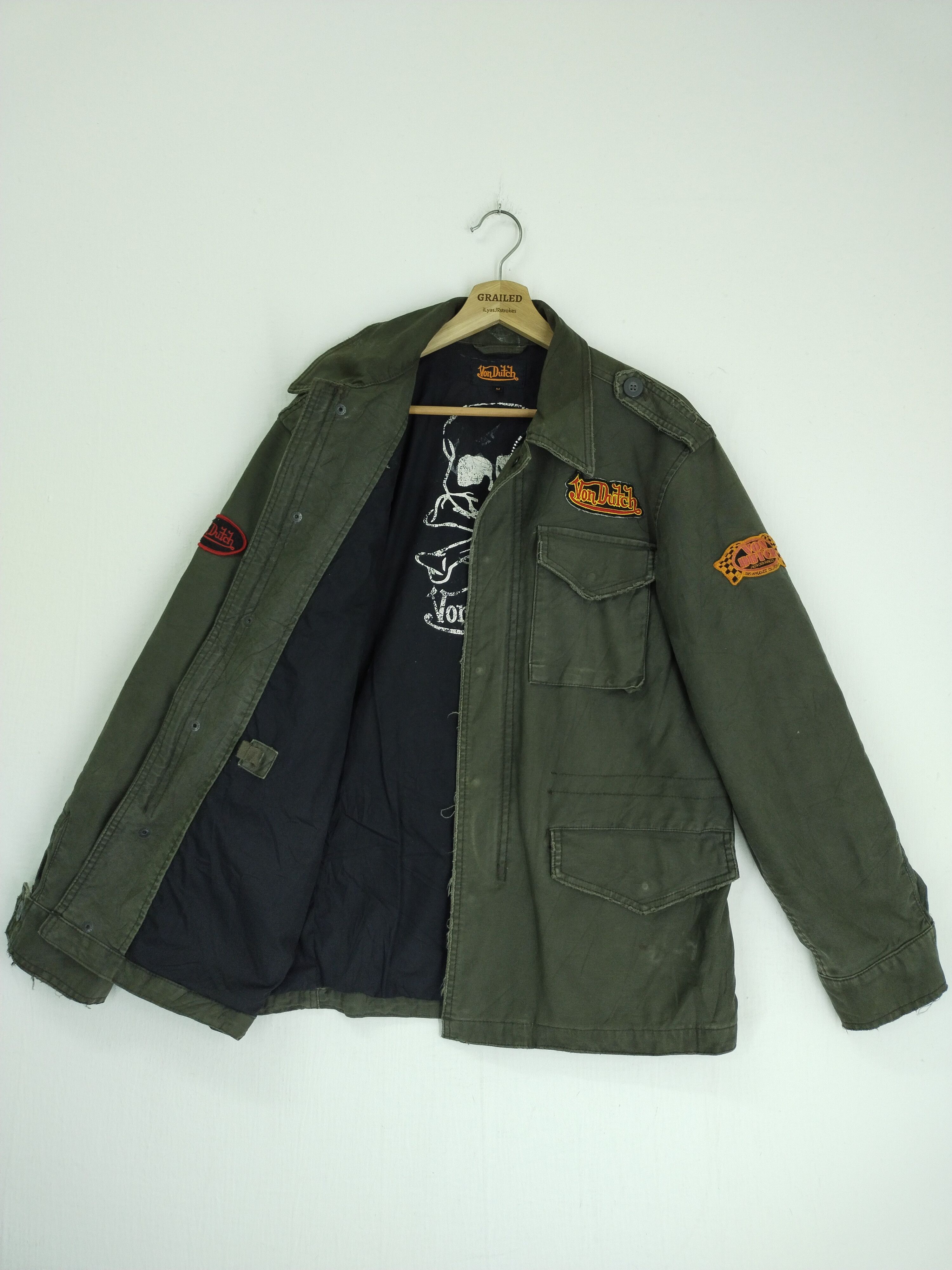 VINTAGE VON DUTCH SKULL TACTICAL JACKET