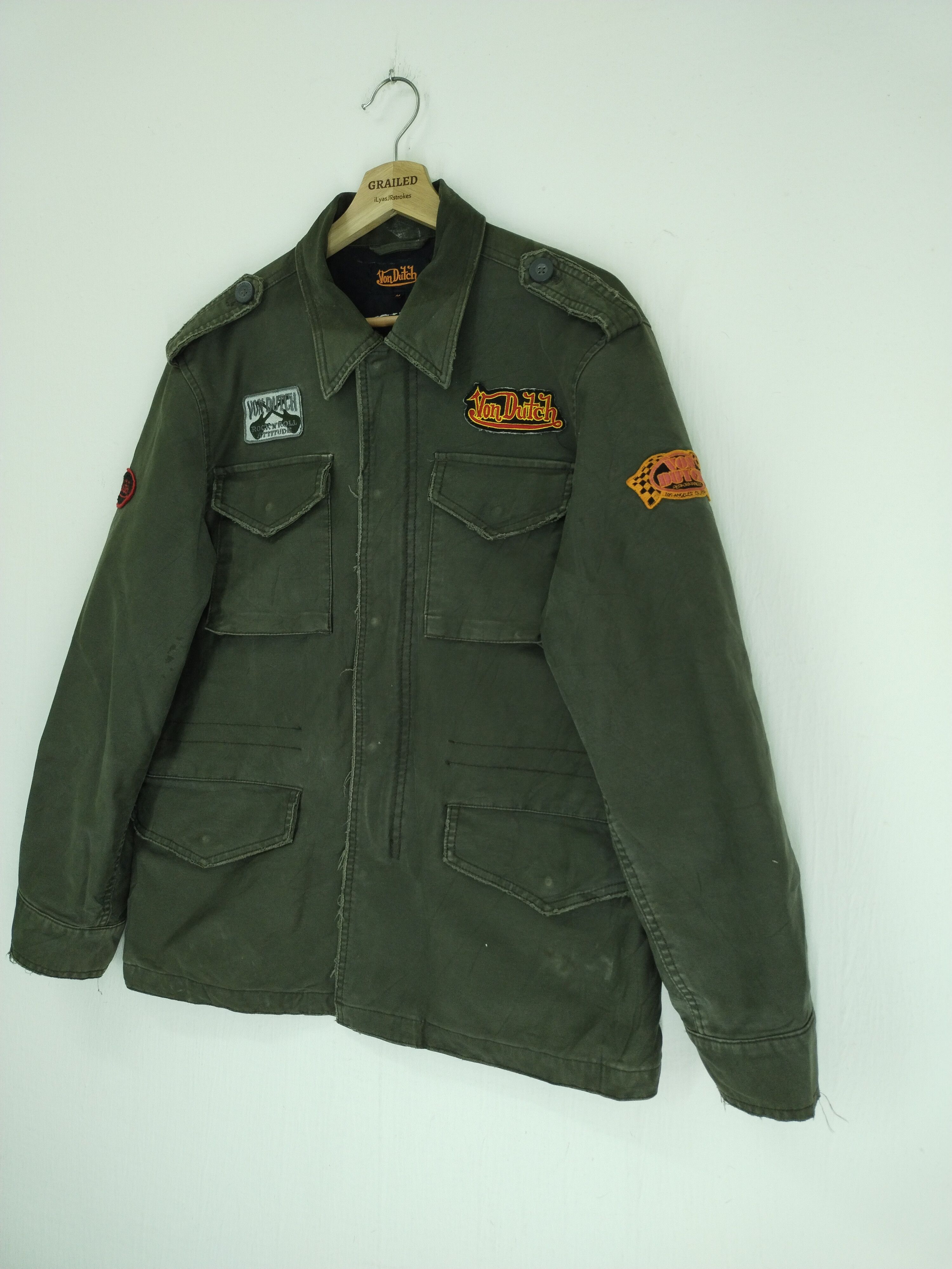 VINTAGE VON DUTCH SKULL TACTICAL JACKET