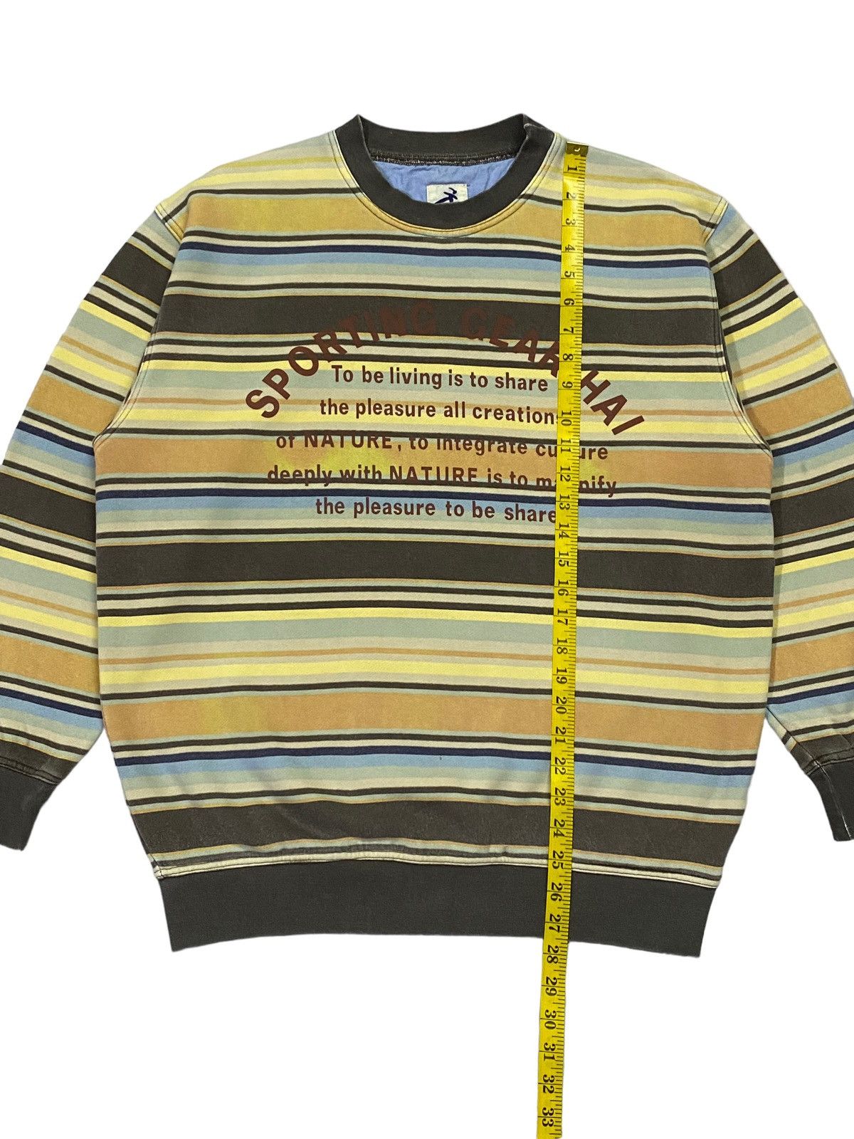 Hai Sporting Gear Vintage Issey Miyake Hai Sporting Gear Striped Sweatshirt Size US M / EU 48-50 / 2 - 5 Thumbnail