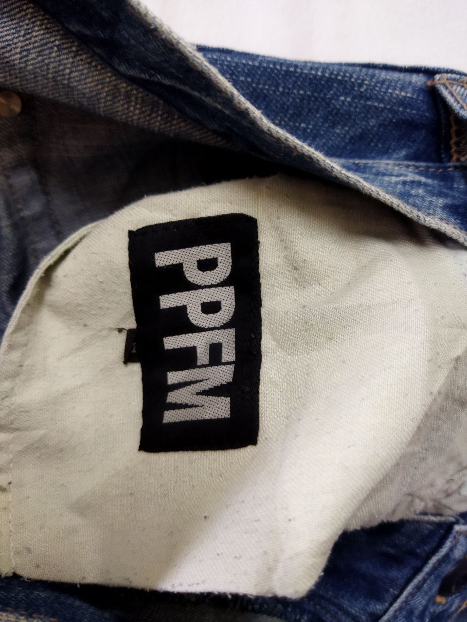 PPFM Japanese PPFM Original Distressed Design Jeans Size US 33 - 9 Thumbnail
