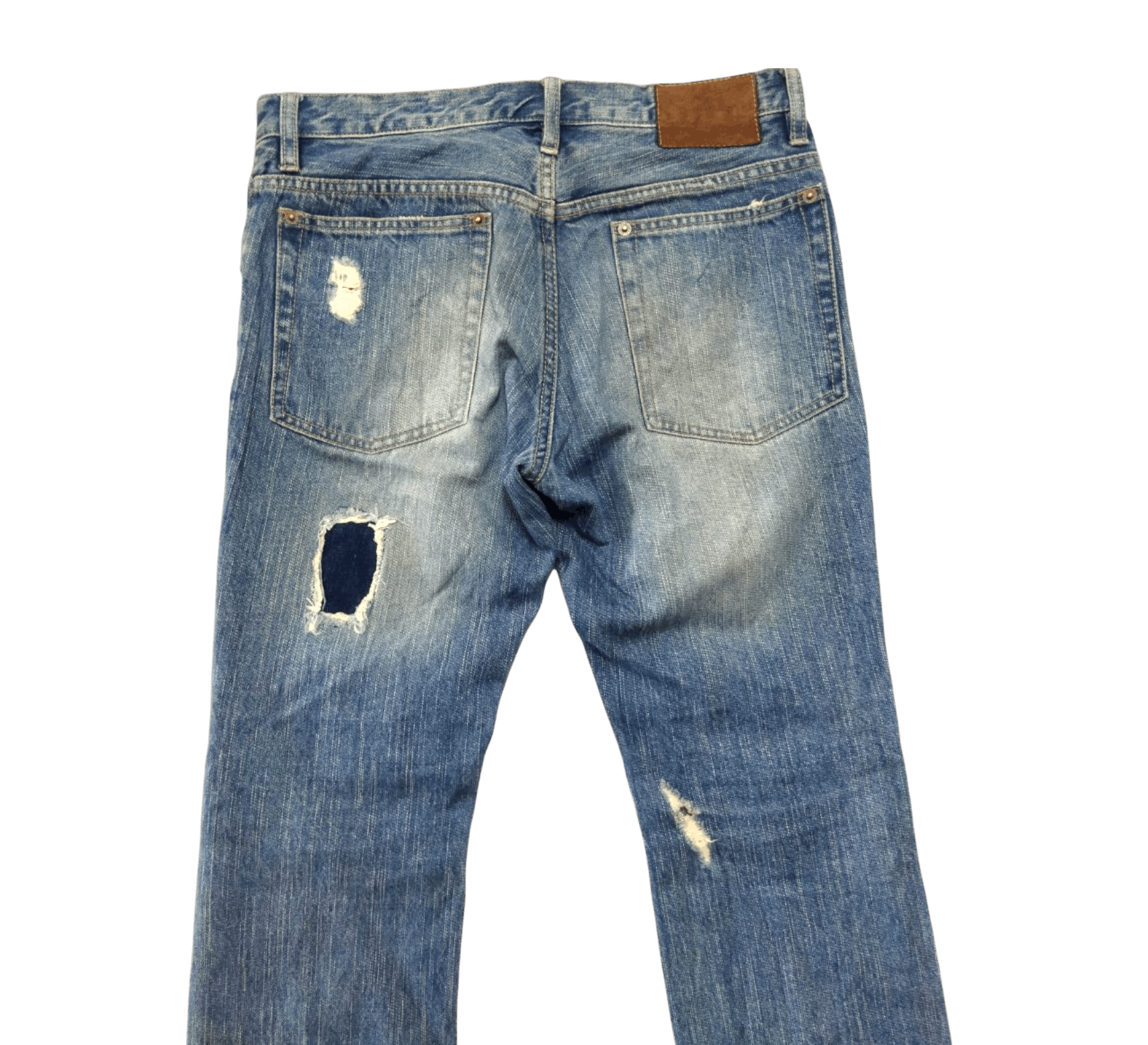 PPFM Japanese PPFM Original Distressed Design Jeans Size US 33 - 5 Thumbnail
