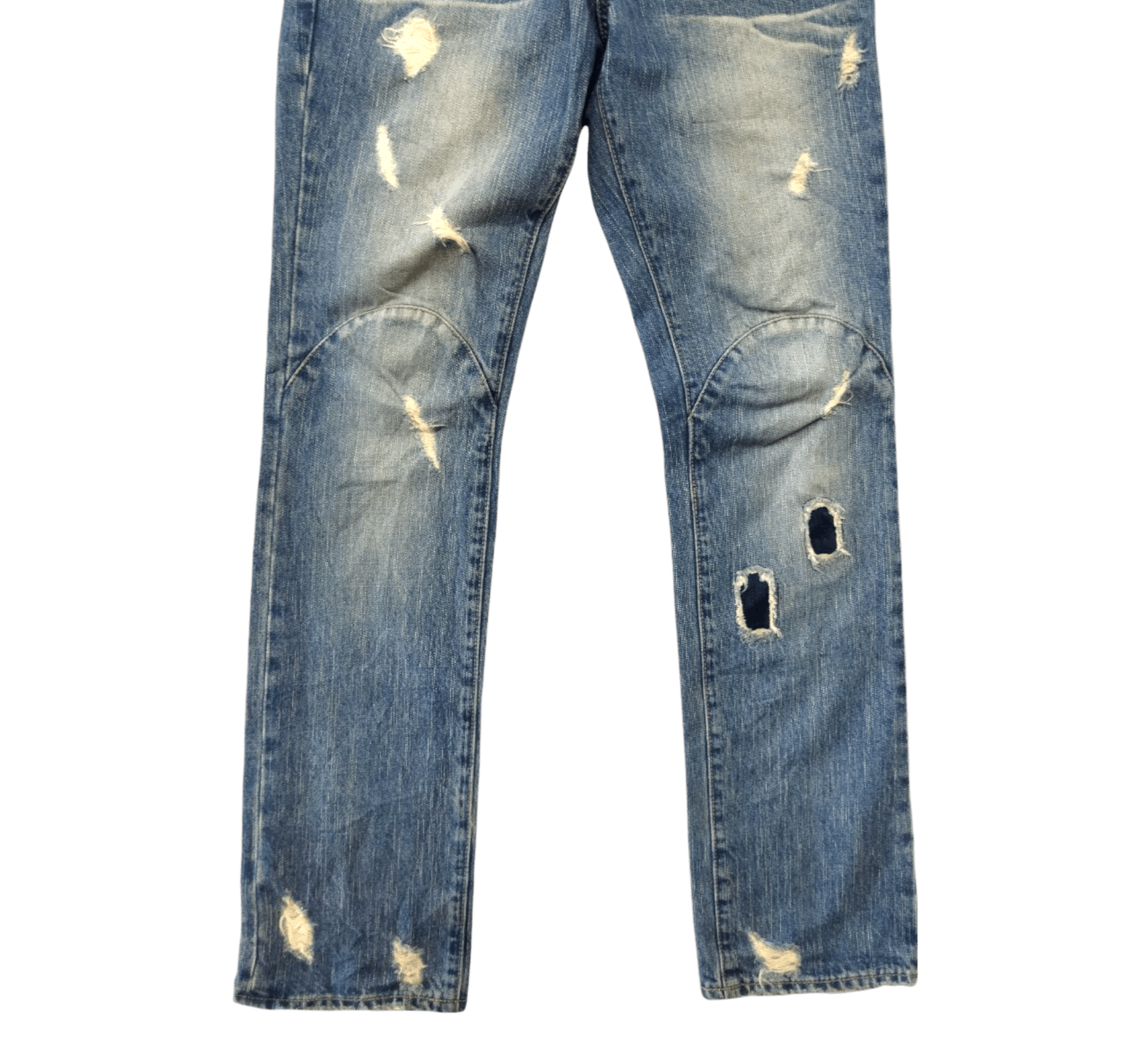 PPFM Japanese PPFM Original Distressed Design Jeans Size US 33 - 3 Thumbnail