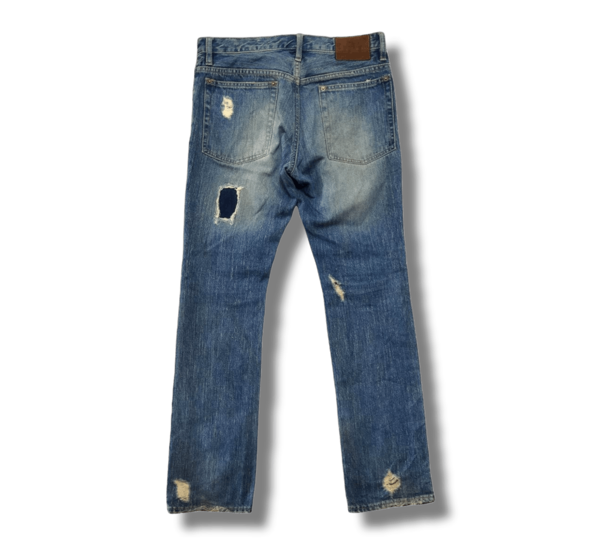PPFM Japanese PPFM Original Distressed Design Jeans Size US 33 - 4 Thumbnail